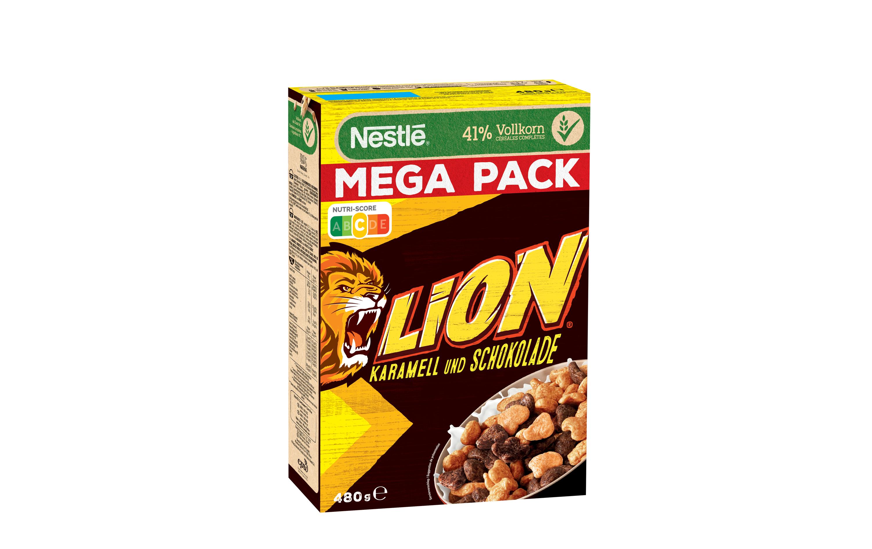 Nestlé Cerealien Lion Cerealien Karamell und Schoko 480 g