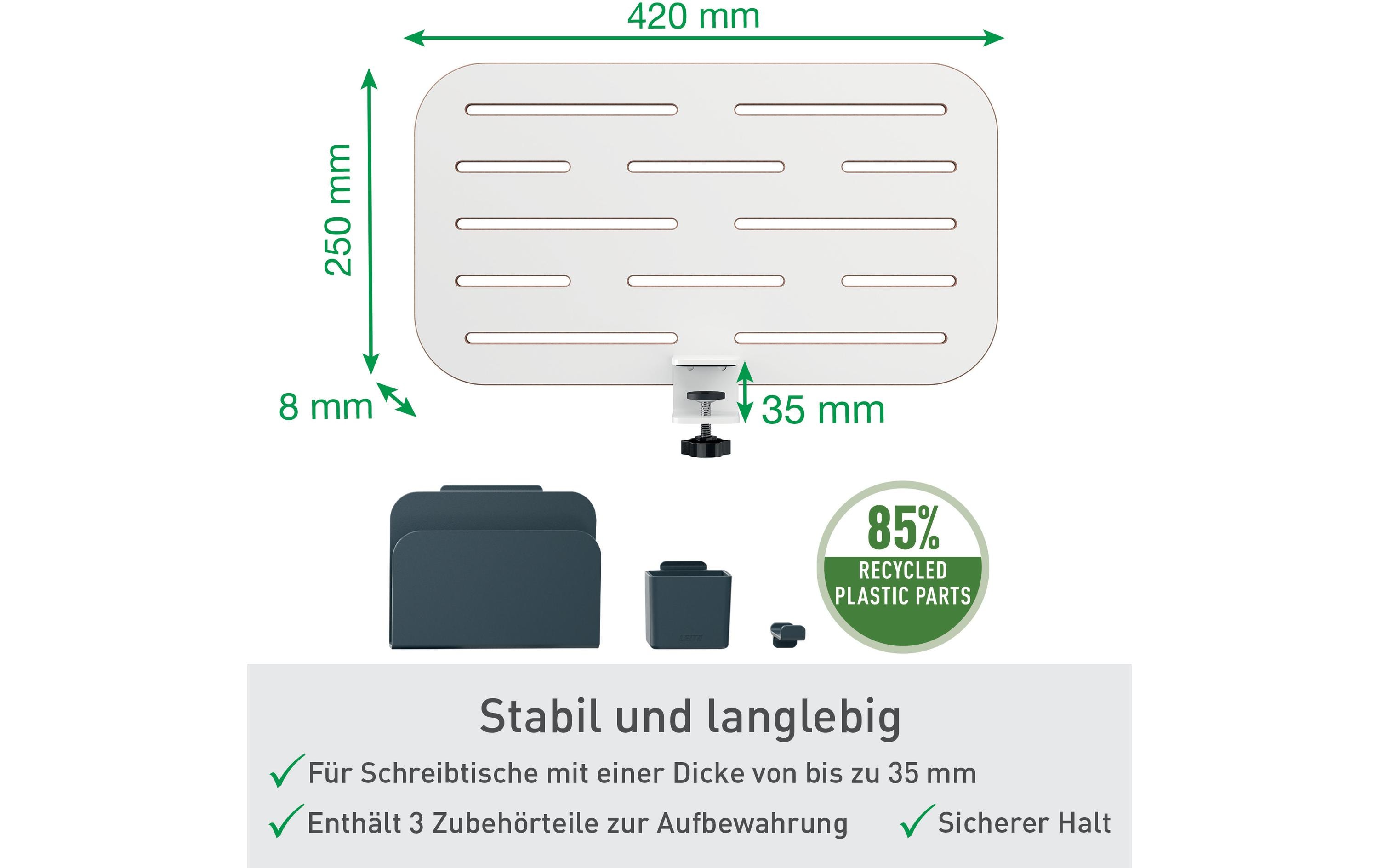 Leitz Stiftehalter Ergo Schreibtisch-Organizer Klein, Weiss