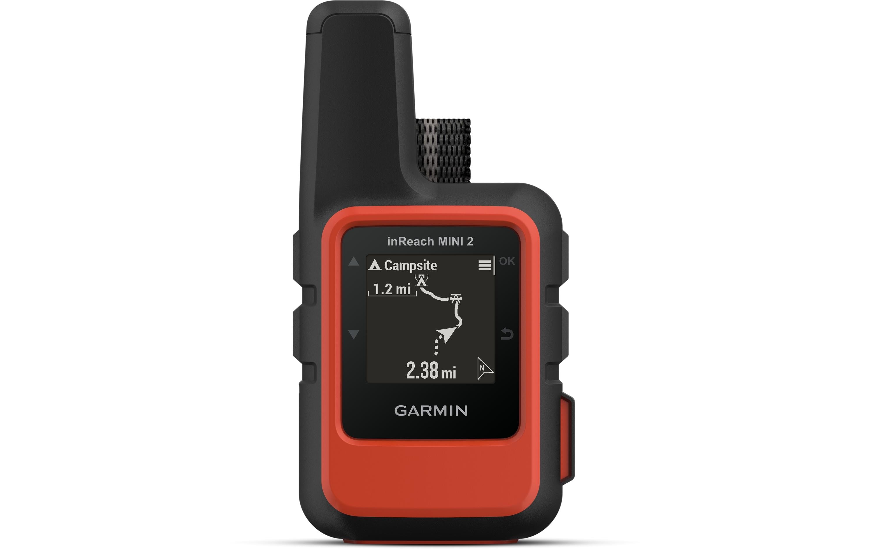 GARMIN Hand GPS inReach Mini 2, Schwarz/Rot