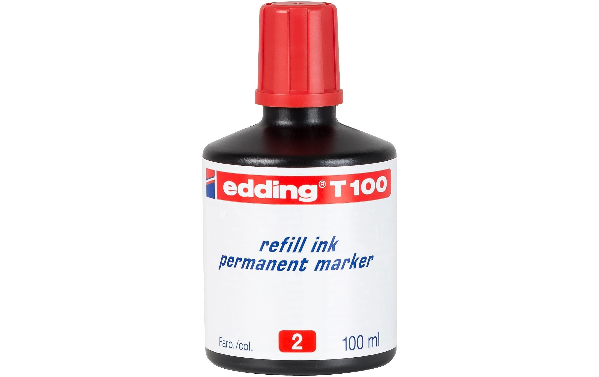 edding Nachfülltinte T 100 Permanentmarker 100 ml, Rot