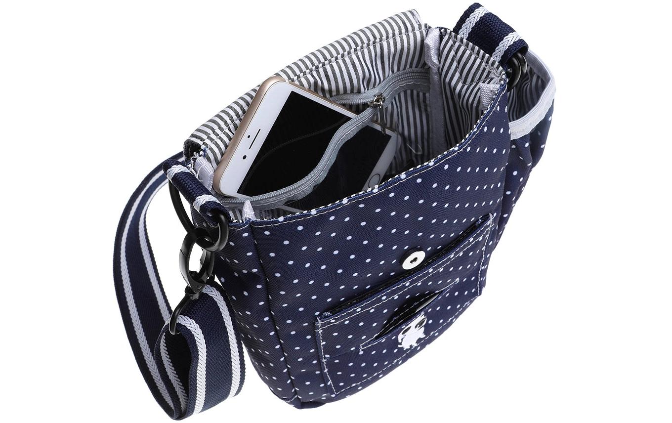 Doog Shoulder Bag Stella Navy / Polka Dots