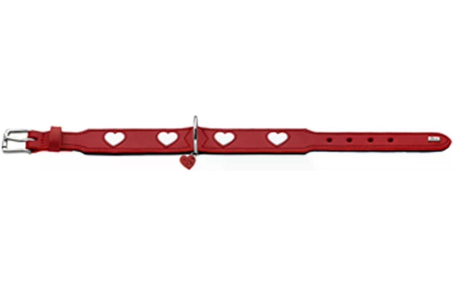 Hunter Halsband Love L-XL (70), Rot/Schwarz