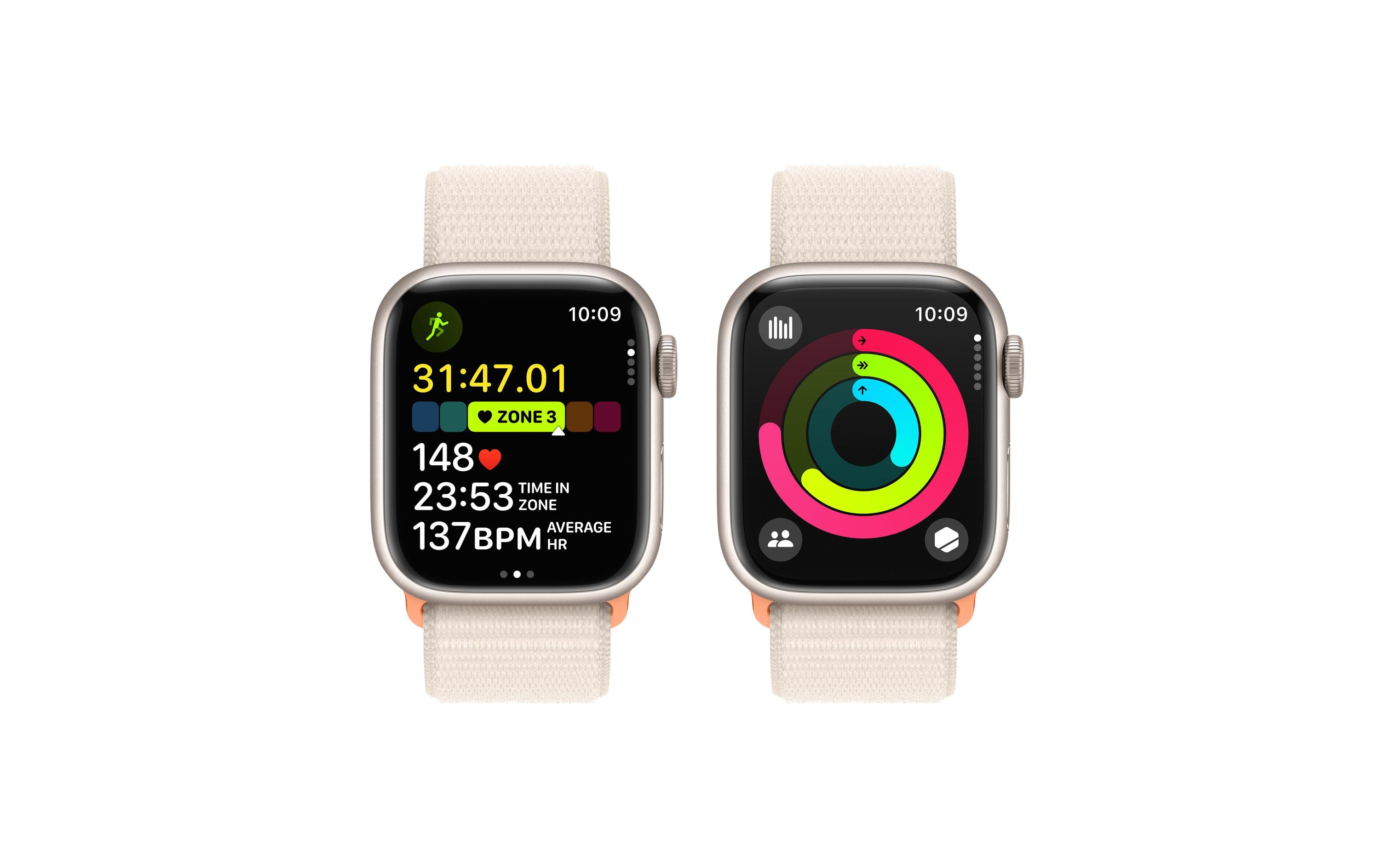 Apple Watch Series 9 41 mm LTE Alu Polarstern Loop