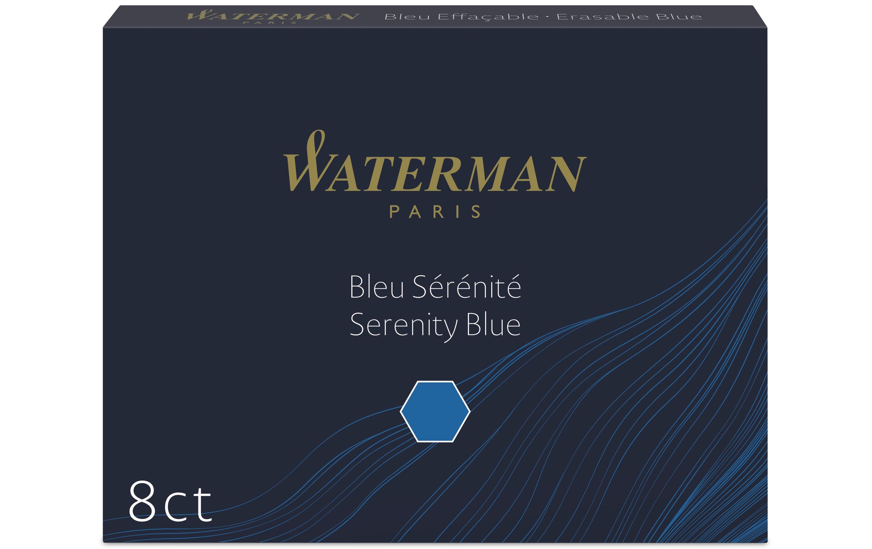 WATERMAN Tintenpatrone Standard Blau, 8 Stück