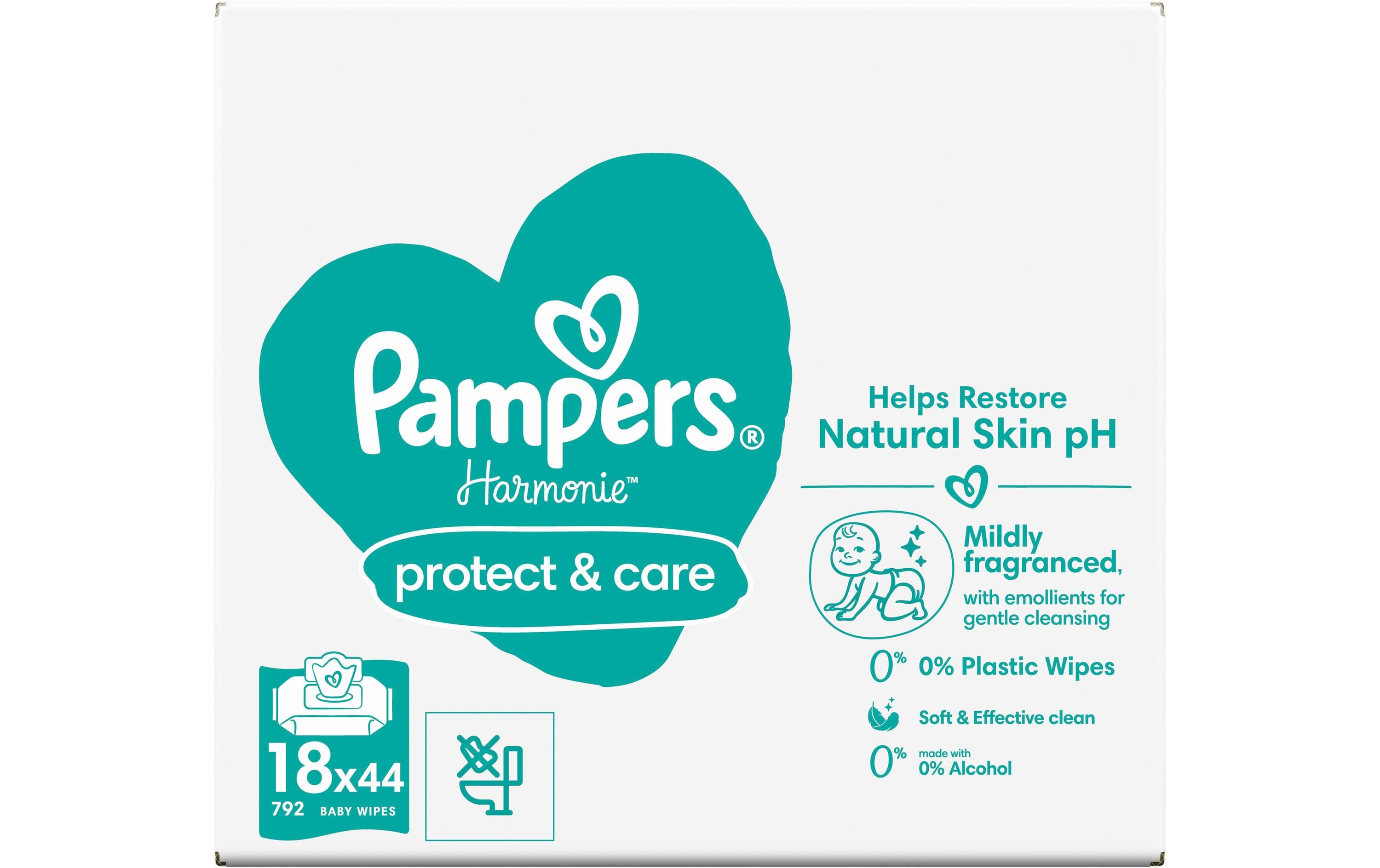 Pampers Harmonie Protect+Care 18er Pack / 792 Stück