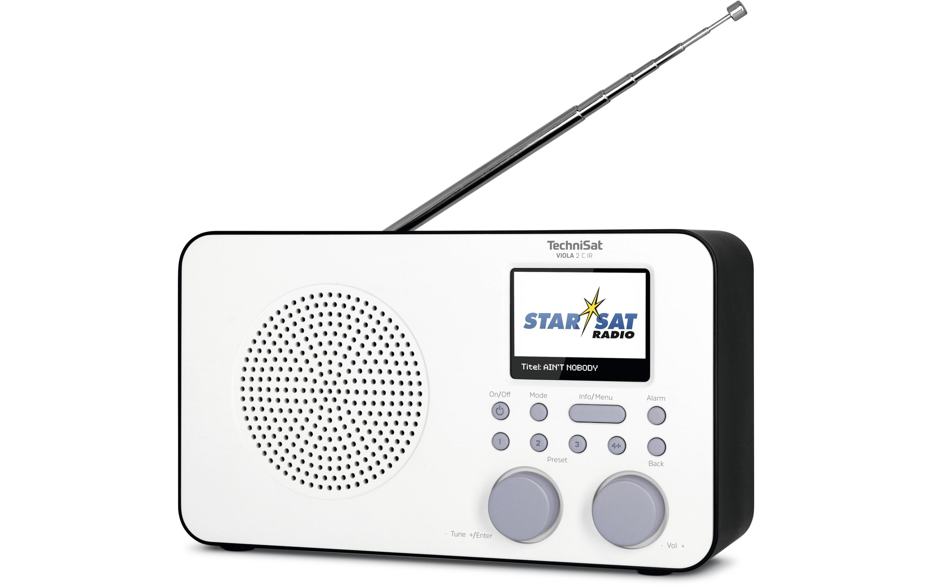 Technisat DAB+ Radio Viola 2 C IR Schwarz/Weiss