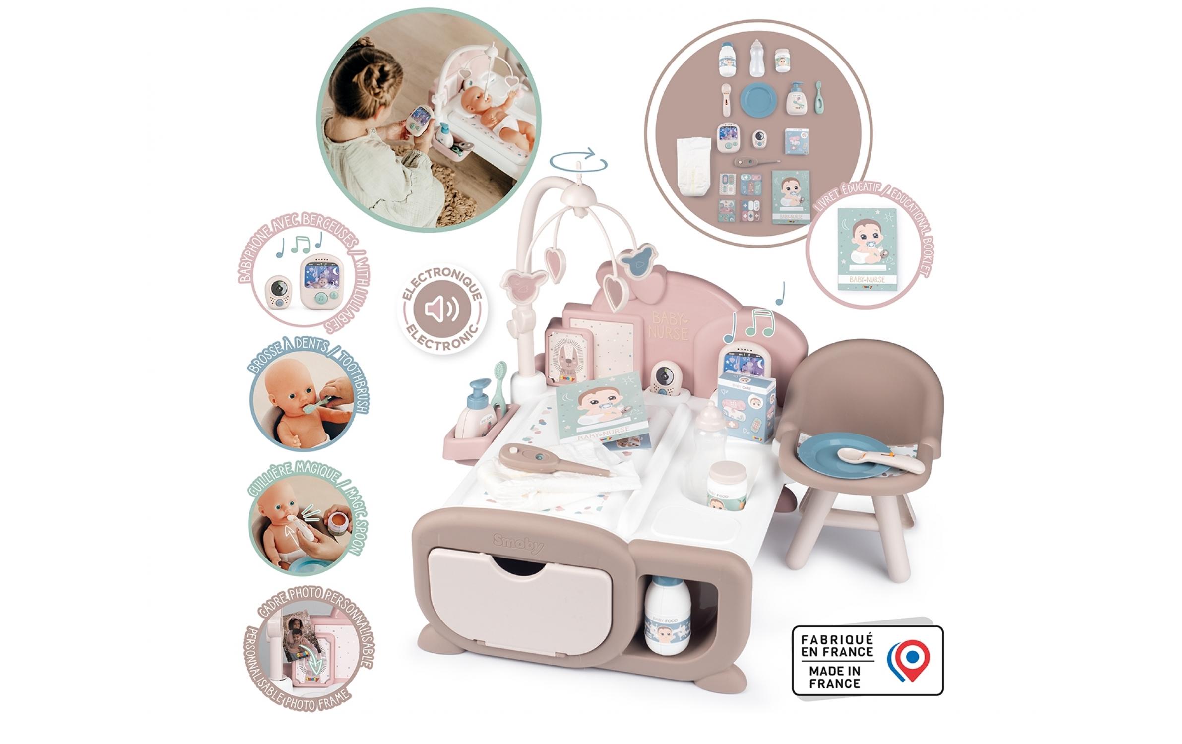 Smoby Puppenzubehör Baby Nurse Cocoon 3-in-1