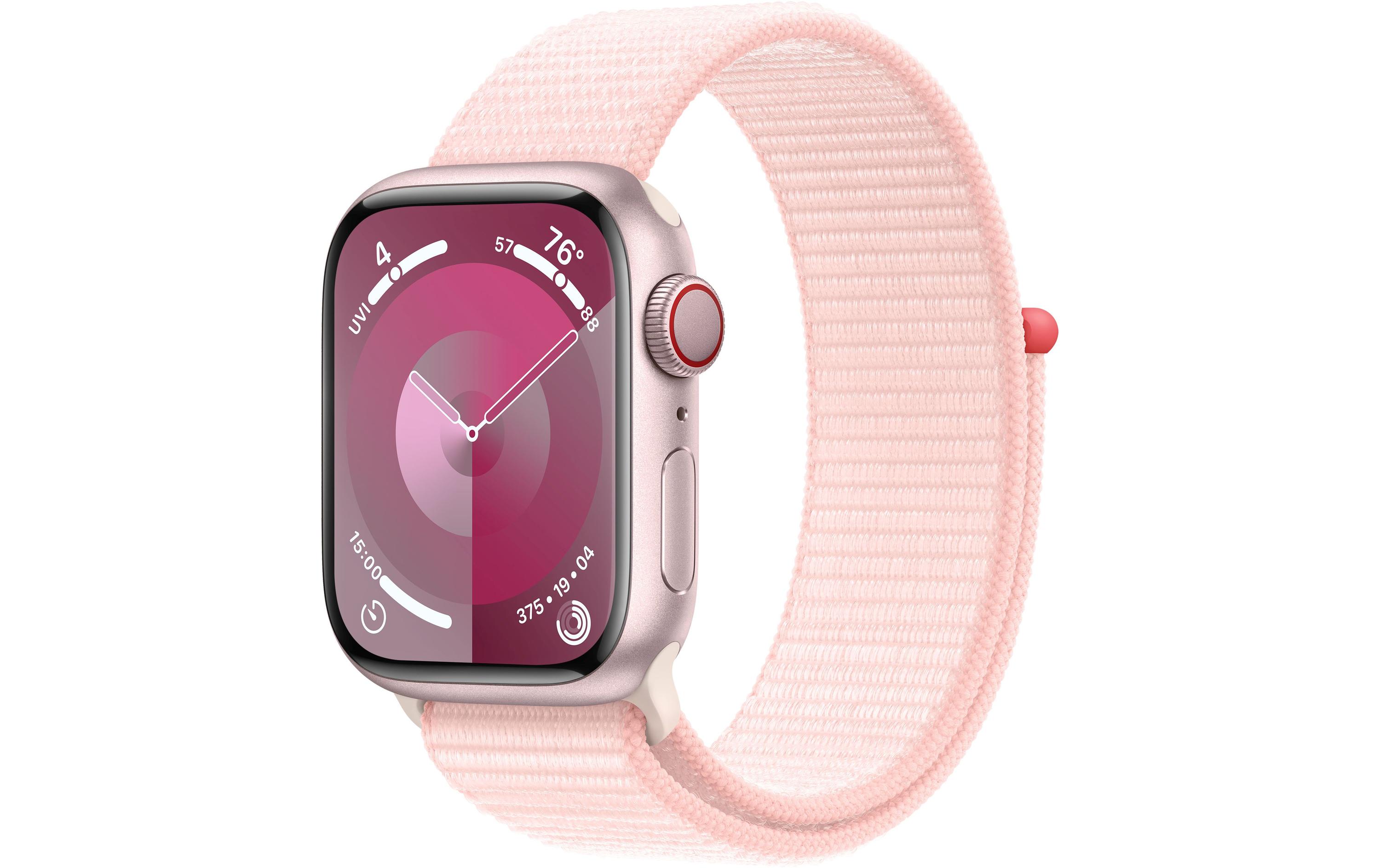 Apple Watch Series 9 41 mm LTE Alu Pink Loop Hellrosa