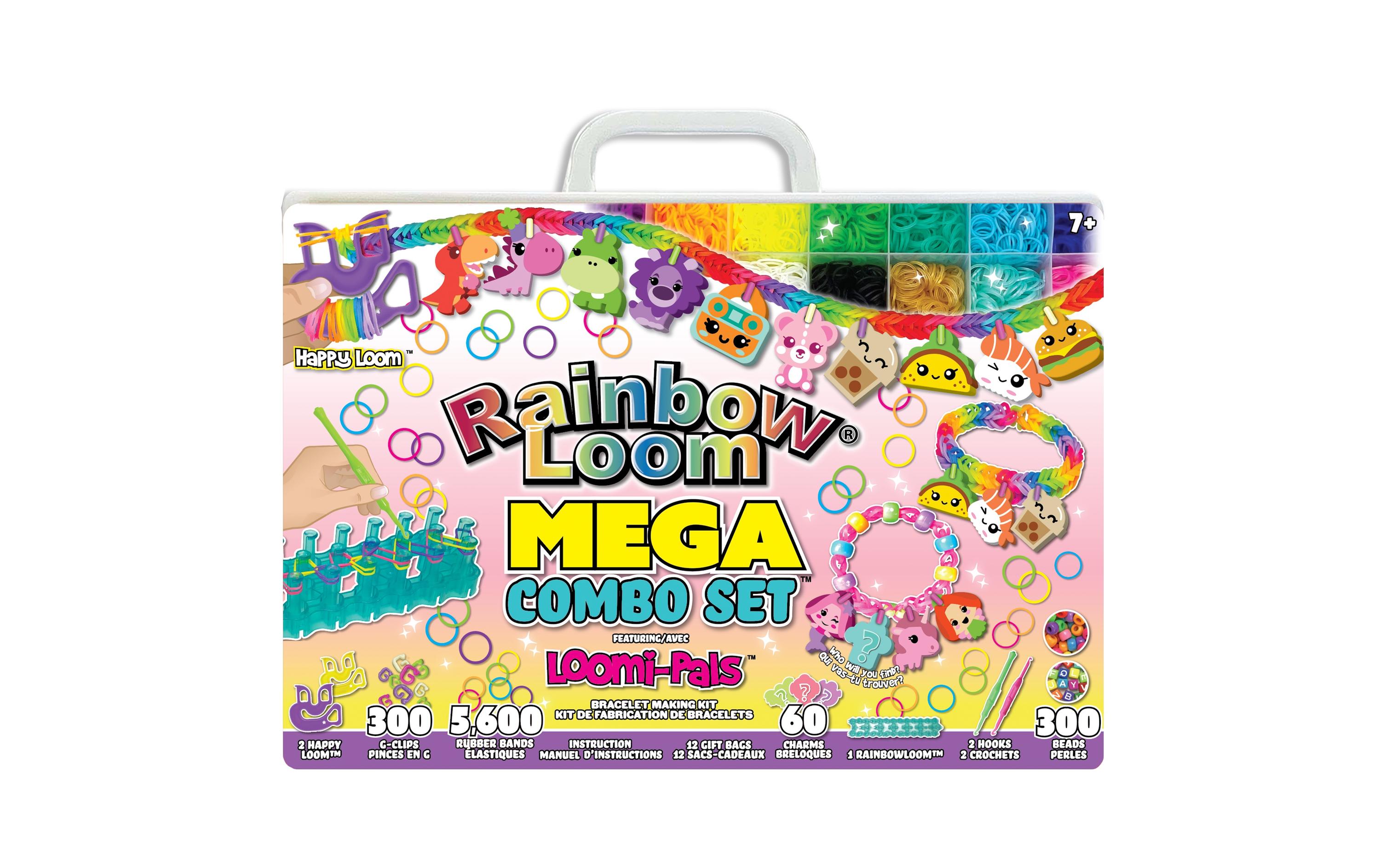 BANDAI Bastelset Rainbow Loom Mega Combo Set – Loomi-Pals