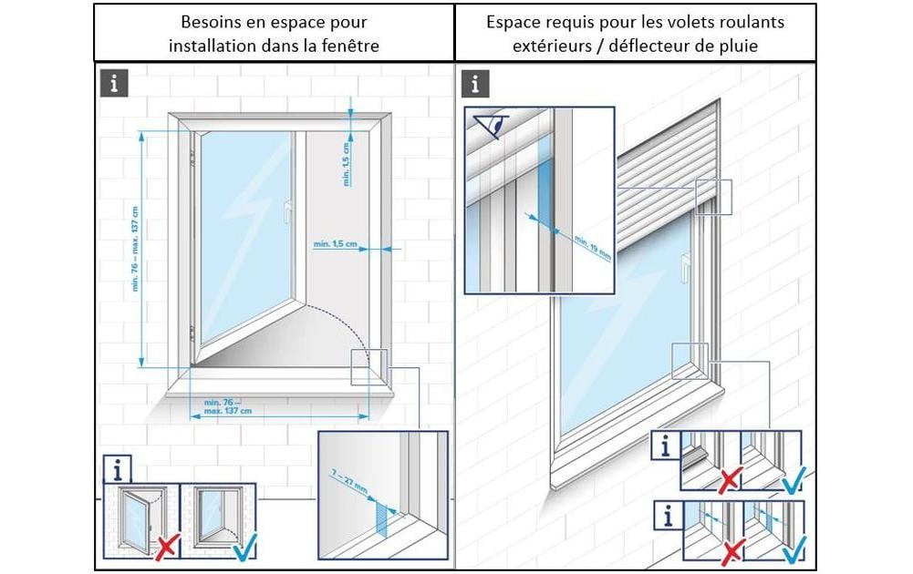 tesa Grössenverstellbares Fliegengitter FALT Fenster, Anthrazit