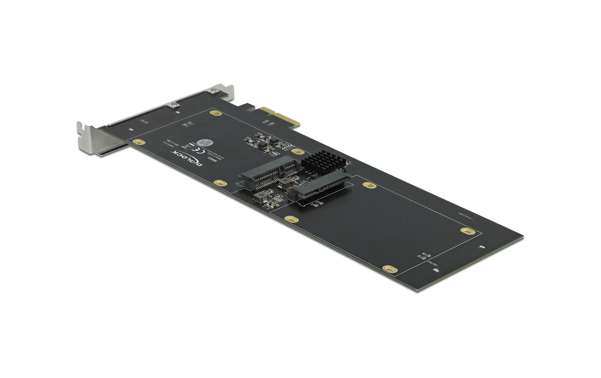 Delock SATA-Controller PCI-Express x2- 4x SATA 2.5 HDD/ SSD RAID