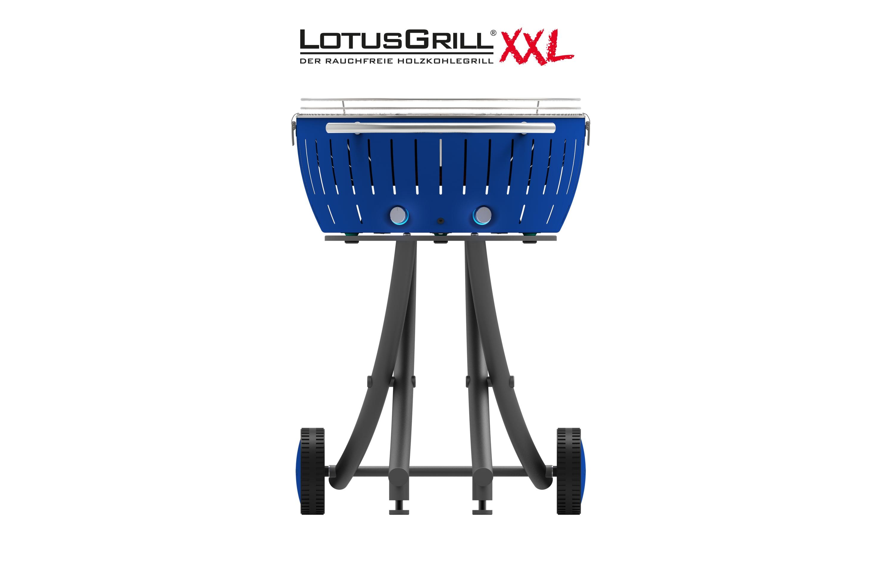 LotusGrill Holzkohlegrill XXL Tiefblau