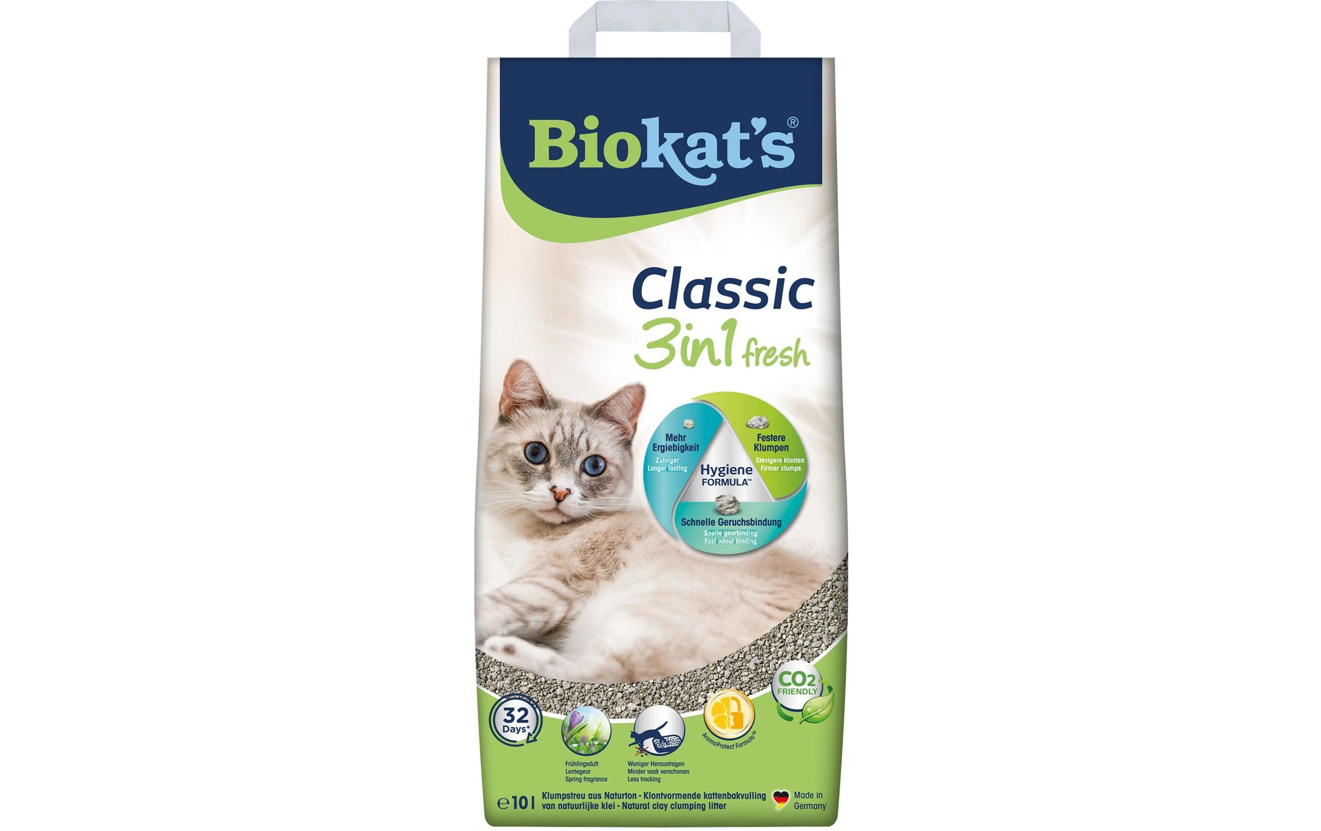 Biokat's Katzenstreu Classic 3in1 Fresh, 10 l