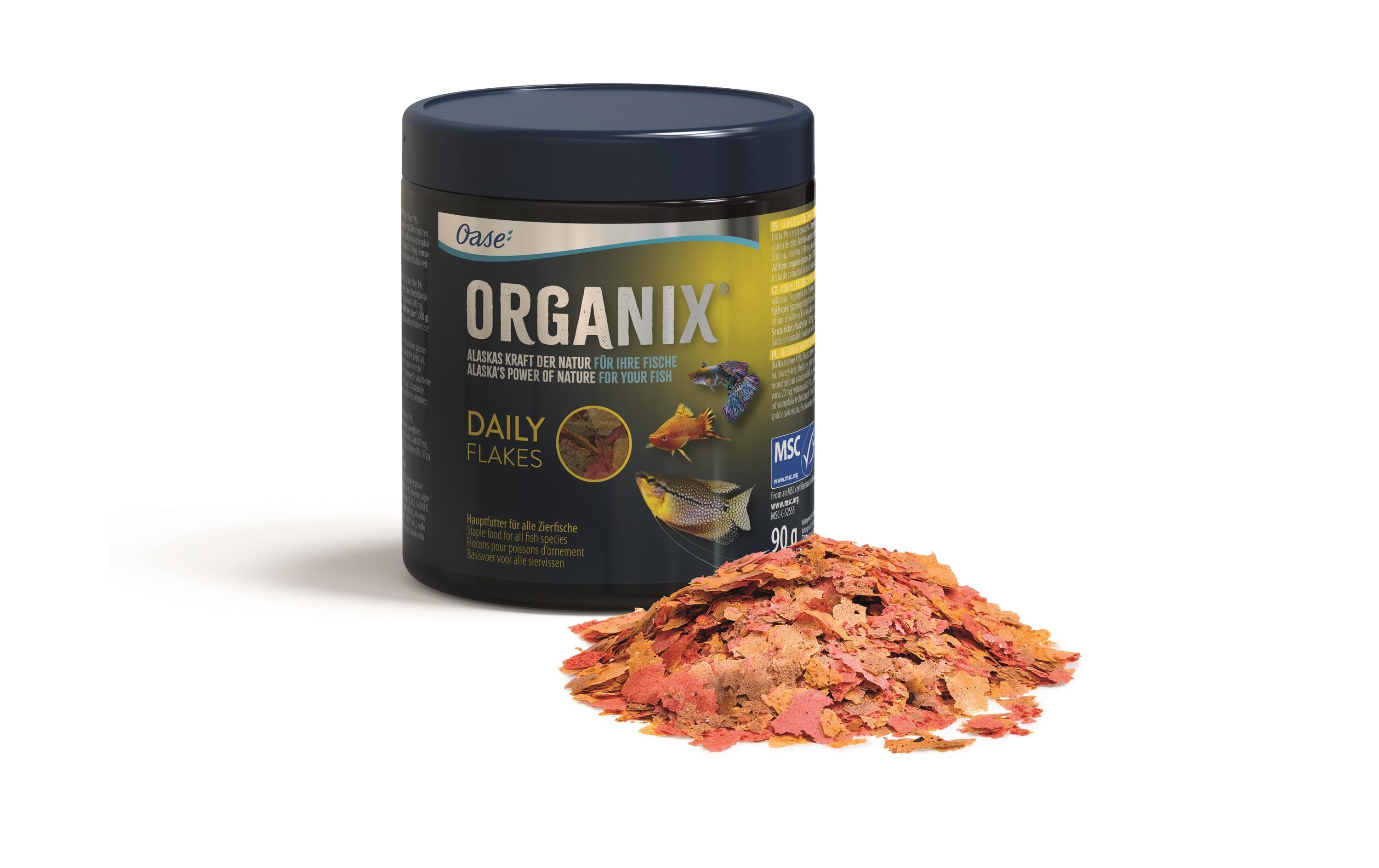 OASE Basisfutter Organix Daily Flakes, 90 g
