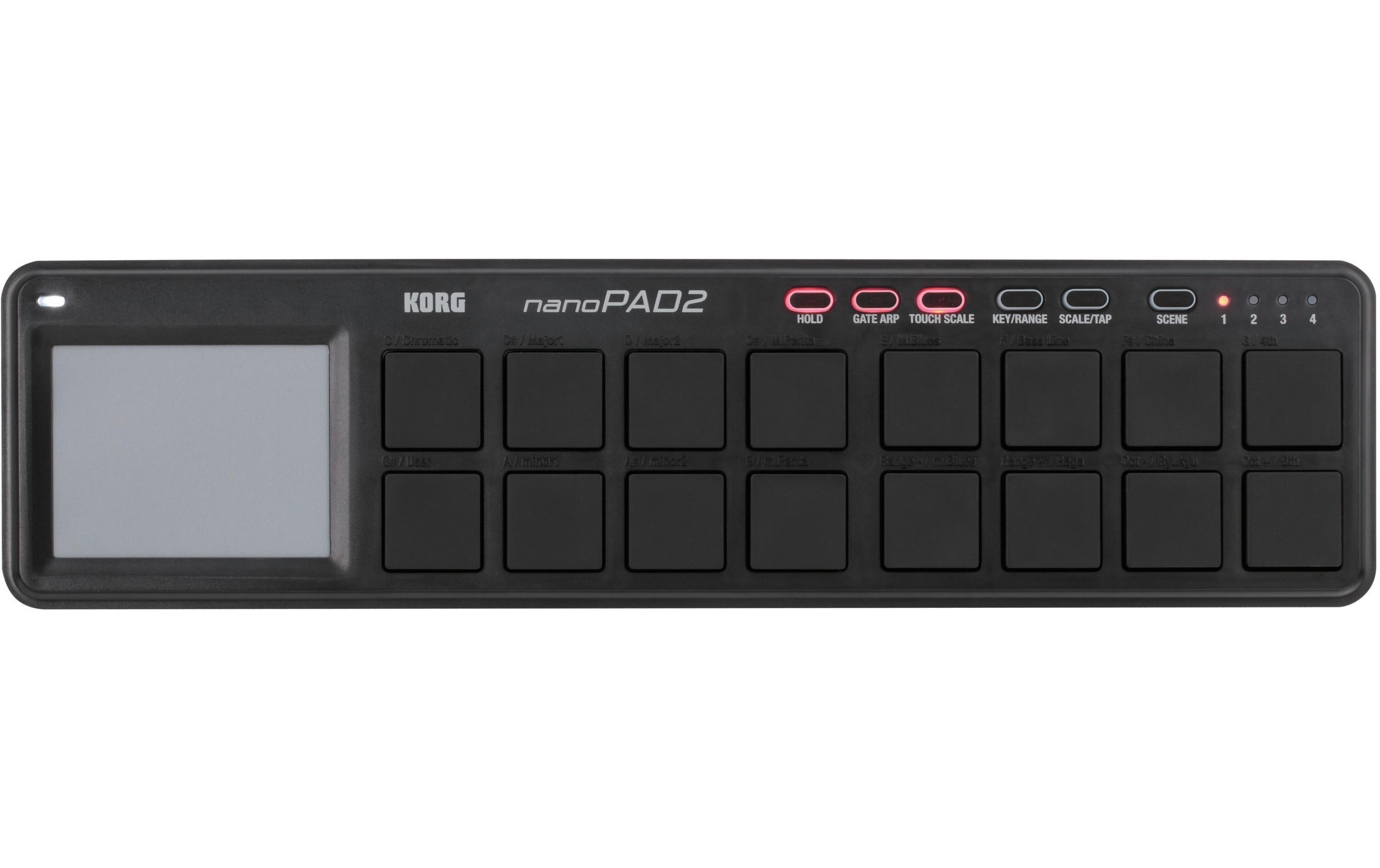 Korg Pad-Controller nanoPAD2 – 16 Pads, Schwarz