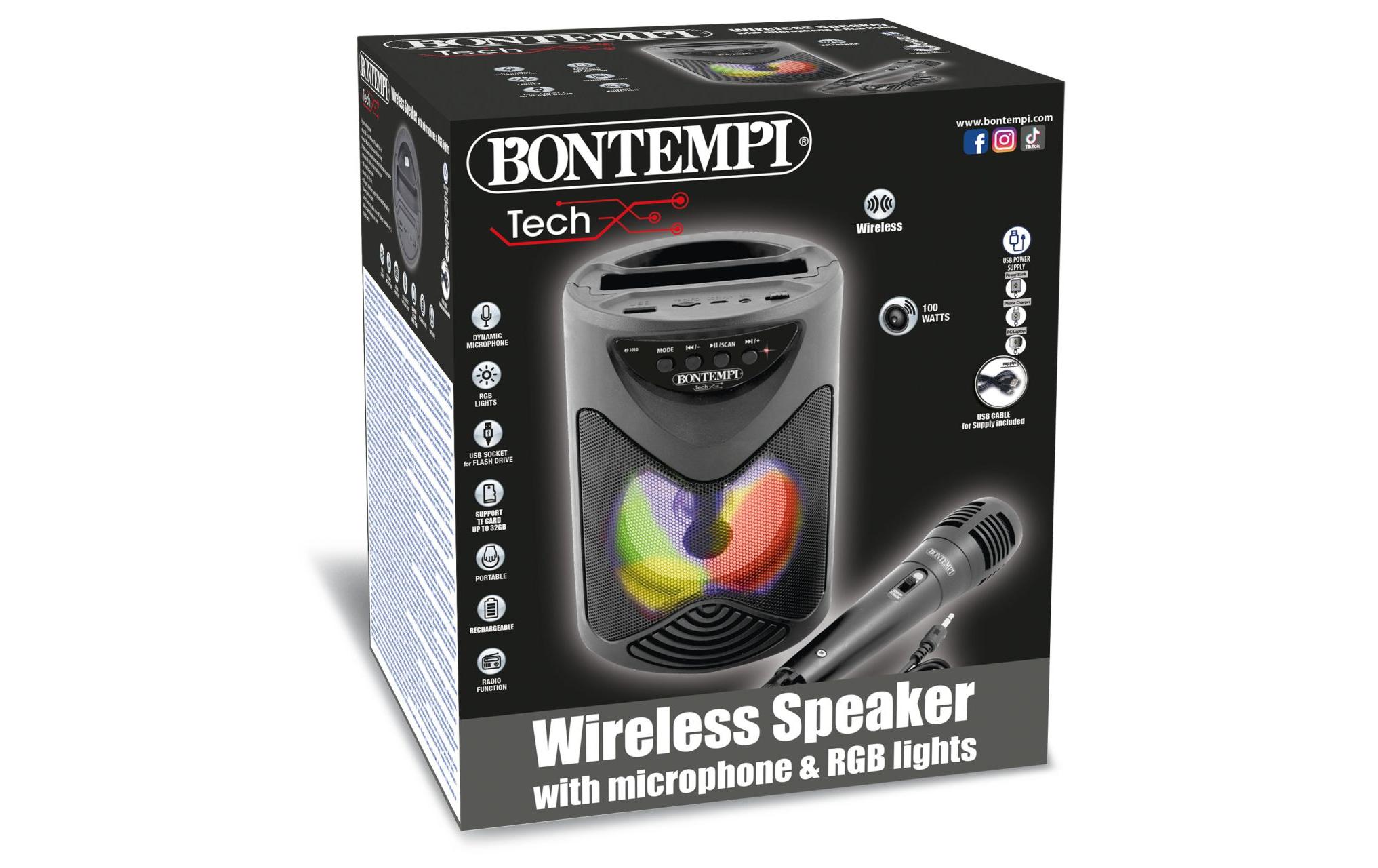 Bontempi Wireless Lautsprecher mit Mikrofon 50W