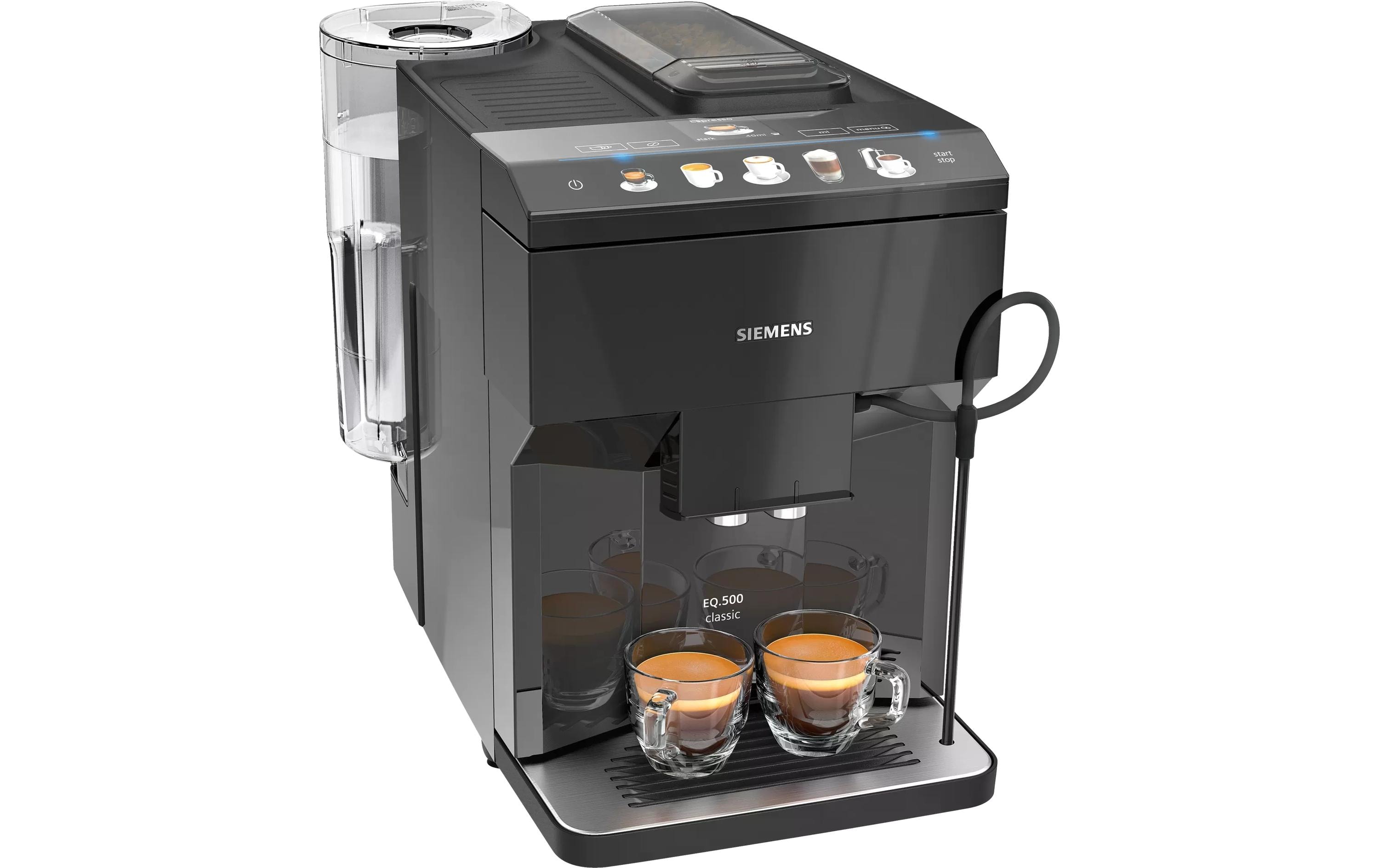 Siemens Kaffeevollautomat EQ500 TP501D09 classic Klavierlack Schwarz