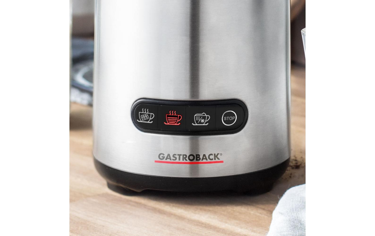 Gastroback Milchschäumer Design Milk & Chocolate Advanced Silber