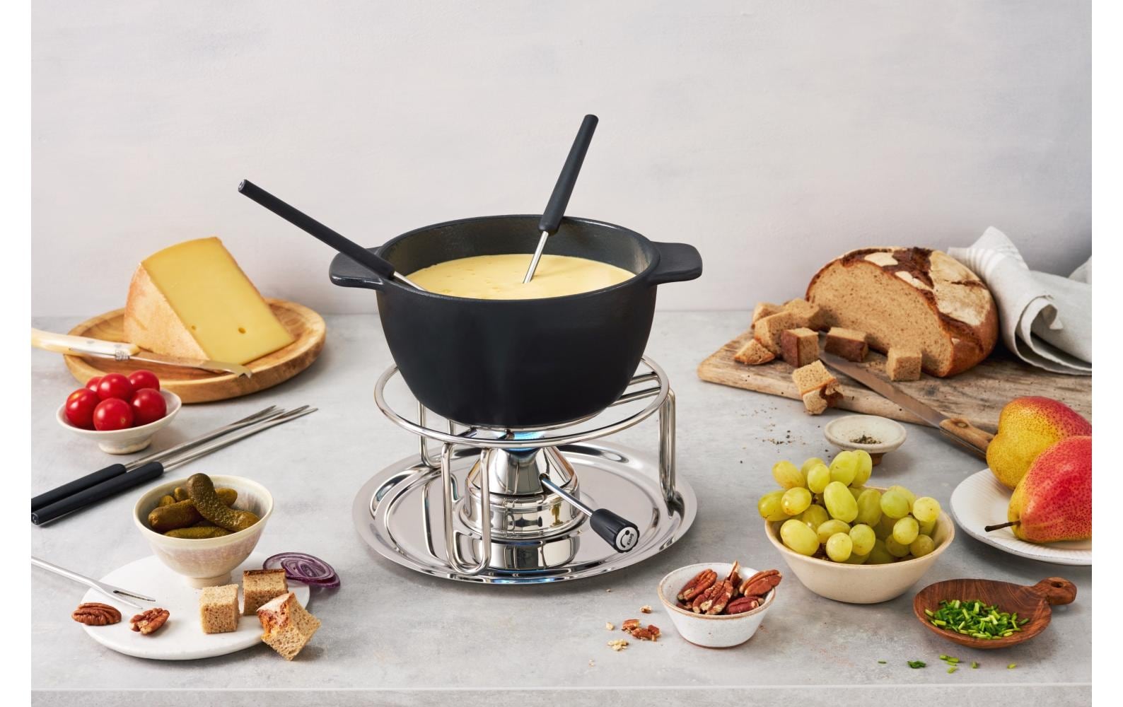 Kisag Fondue-Rechaud Classic Silber