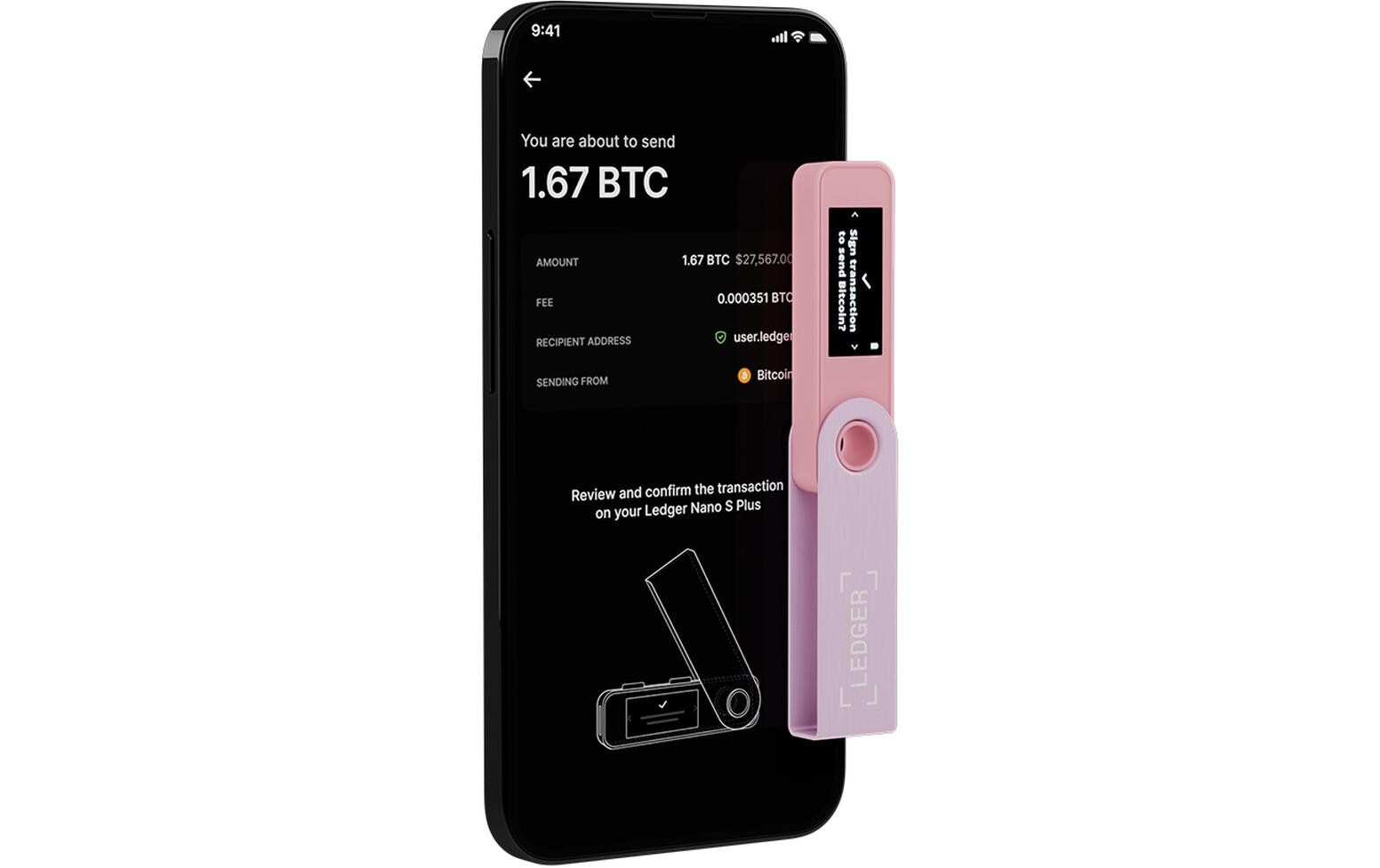 Ledger Nano S Plus Pastel Pink