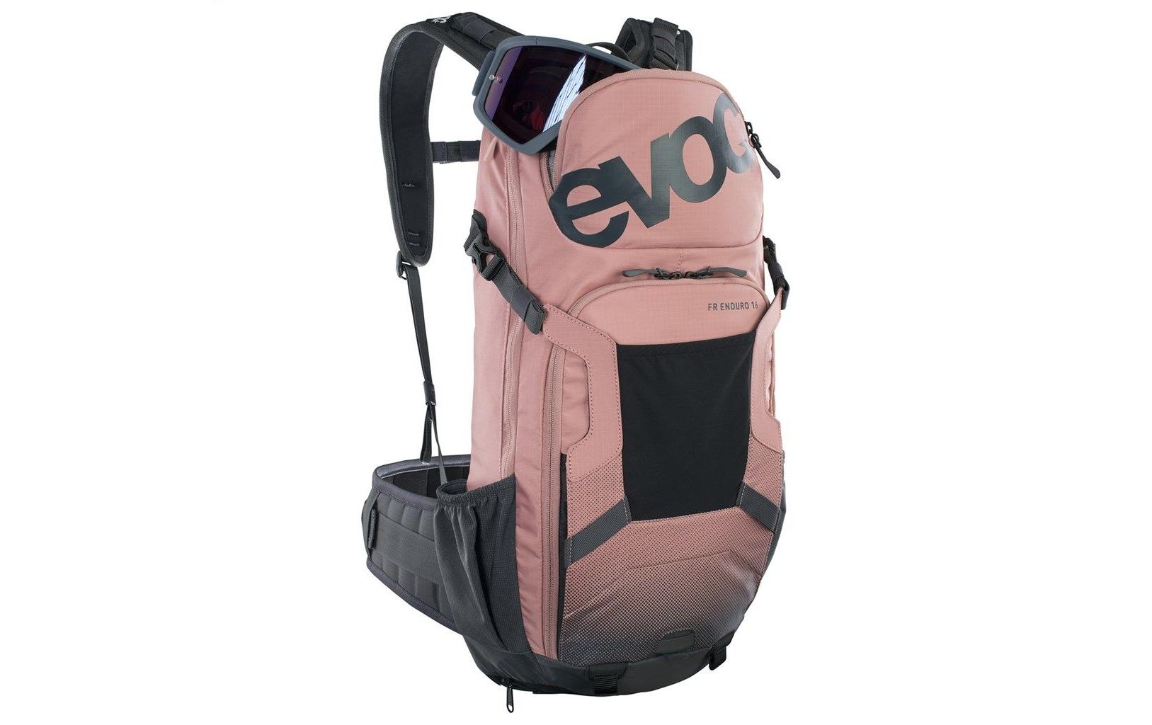 evoc Rucksack FR Enduro 16 l, Dusty Pink / Carbon Grey