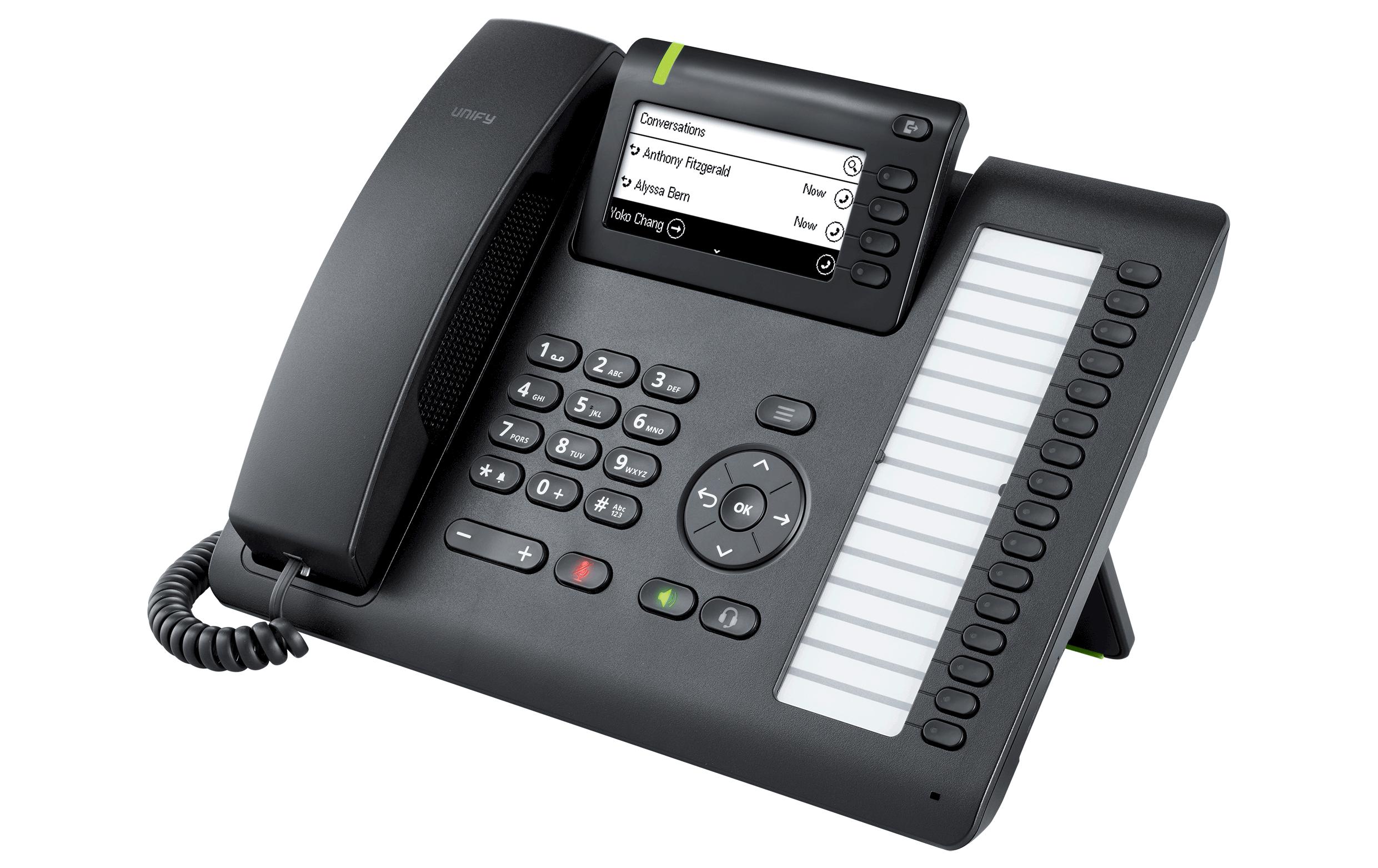 UNIFY SIP Tischtelefon CP400 Schwarz