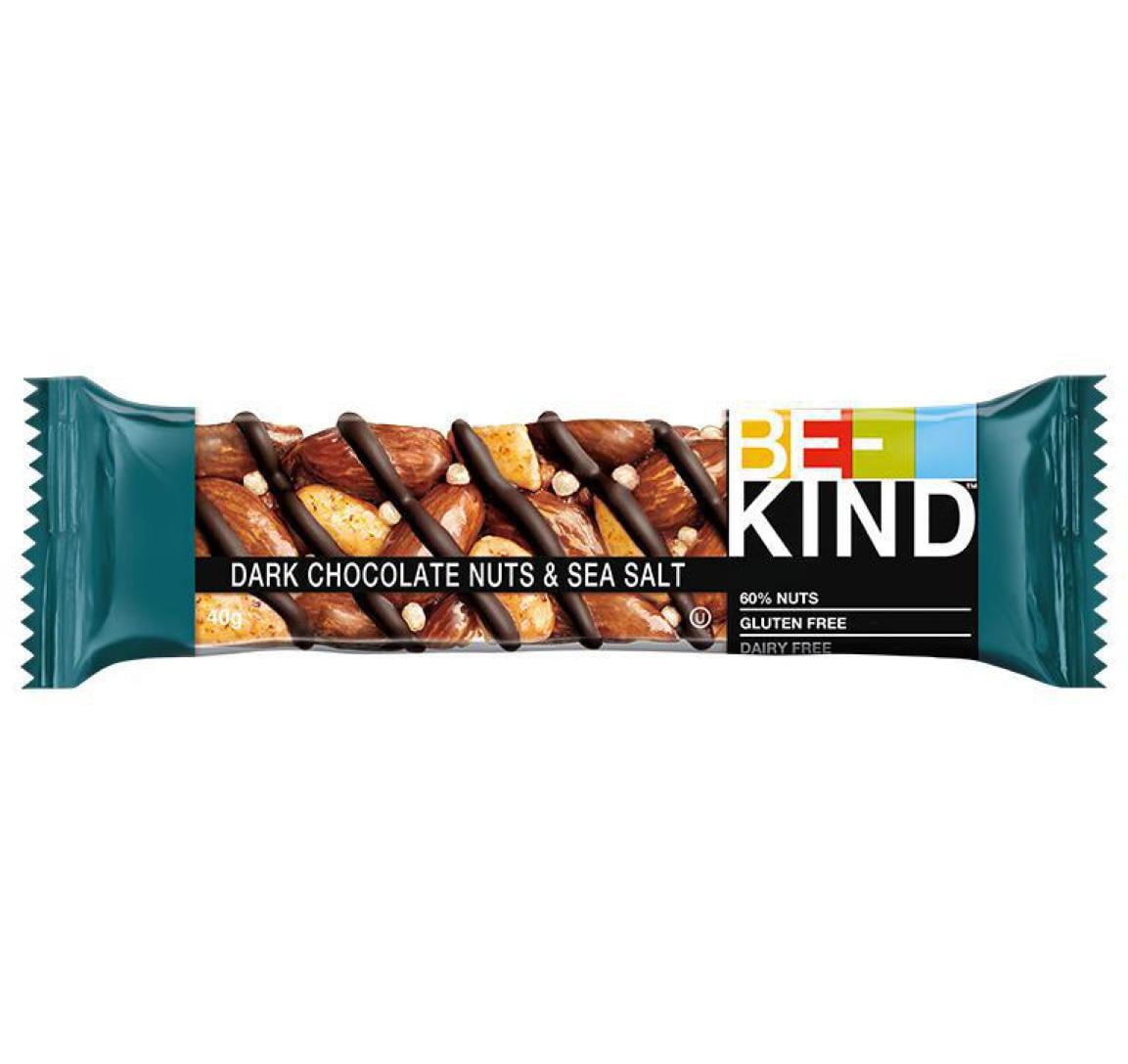 BE-KIND Riegel Dark Chocolate Nuts & Sea Salt 12 x 40 g