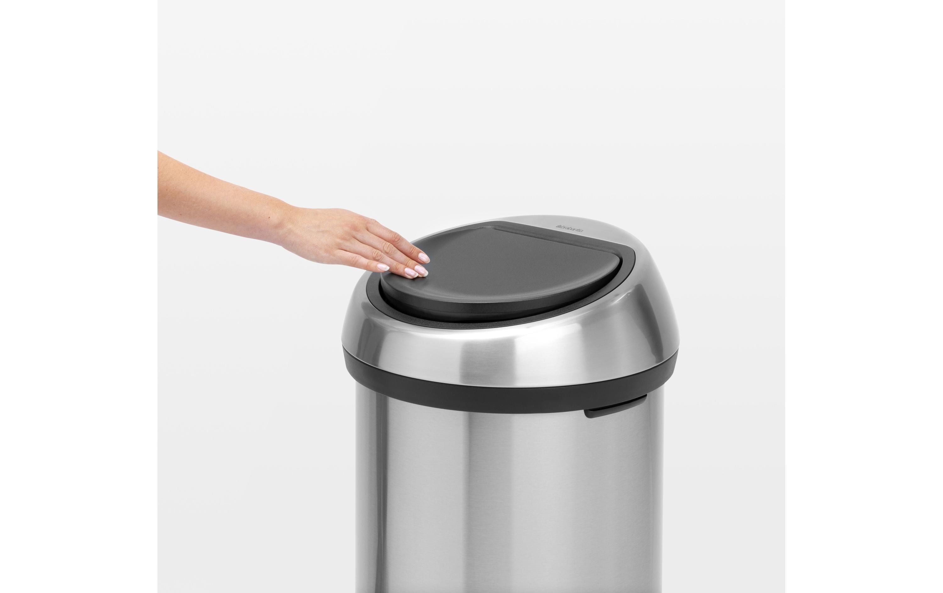 Brabantia Toucheimer Touch Bin Fingerprint proof 60 l, Matt Steel