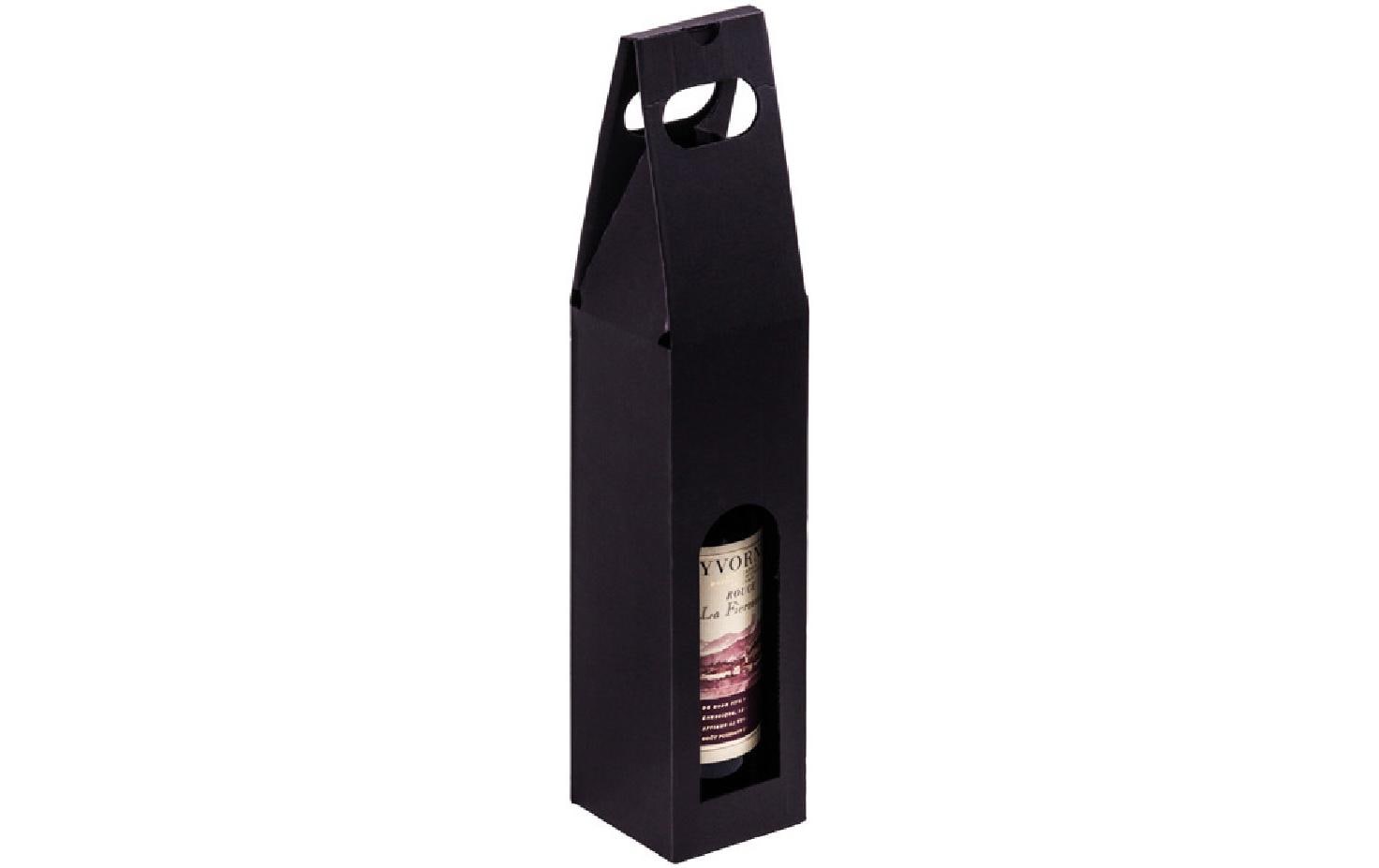 Brieger Flaschentasche Wein Ligne Noire Schwarz