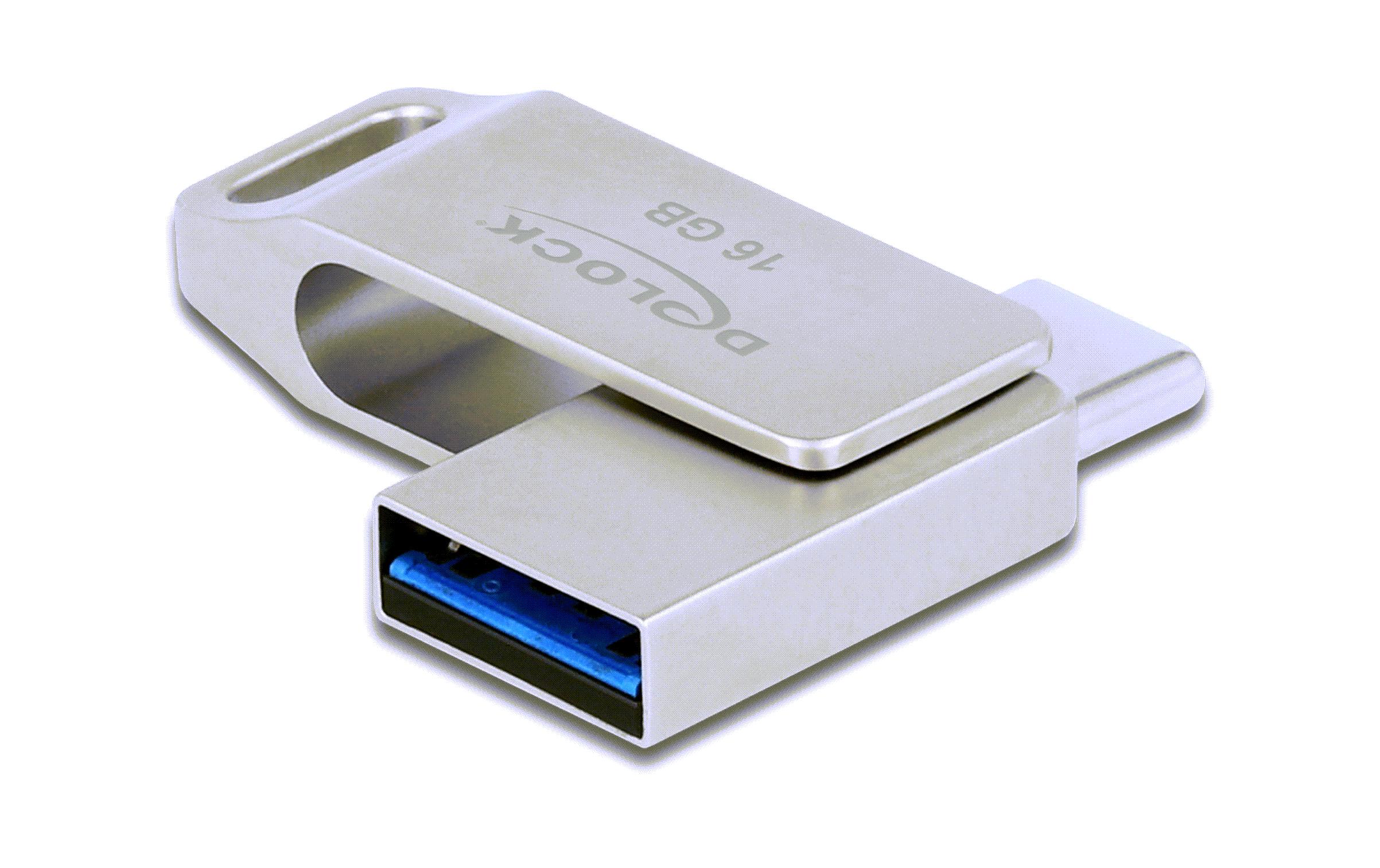 Delock USB-Stick 3.2 Gen 1 USB-C + Typ-A 16 GB