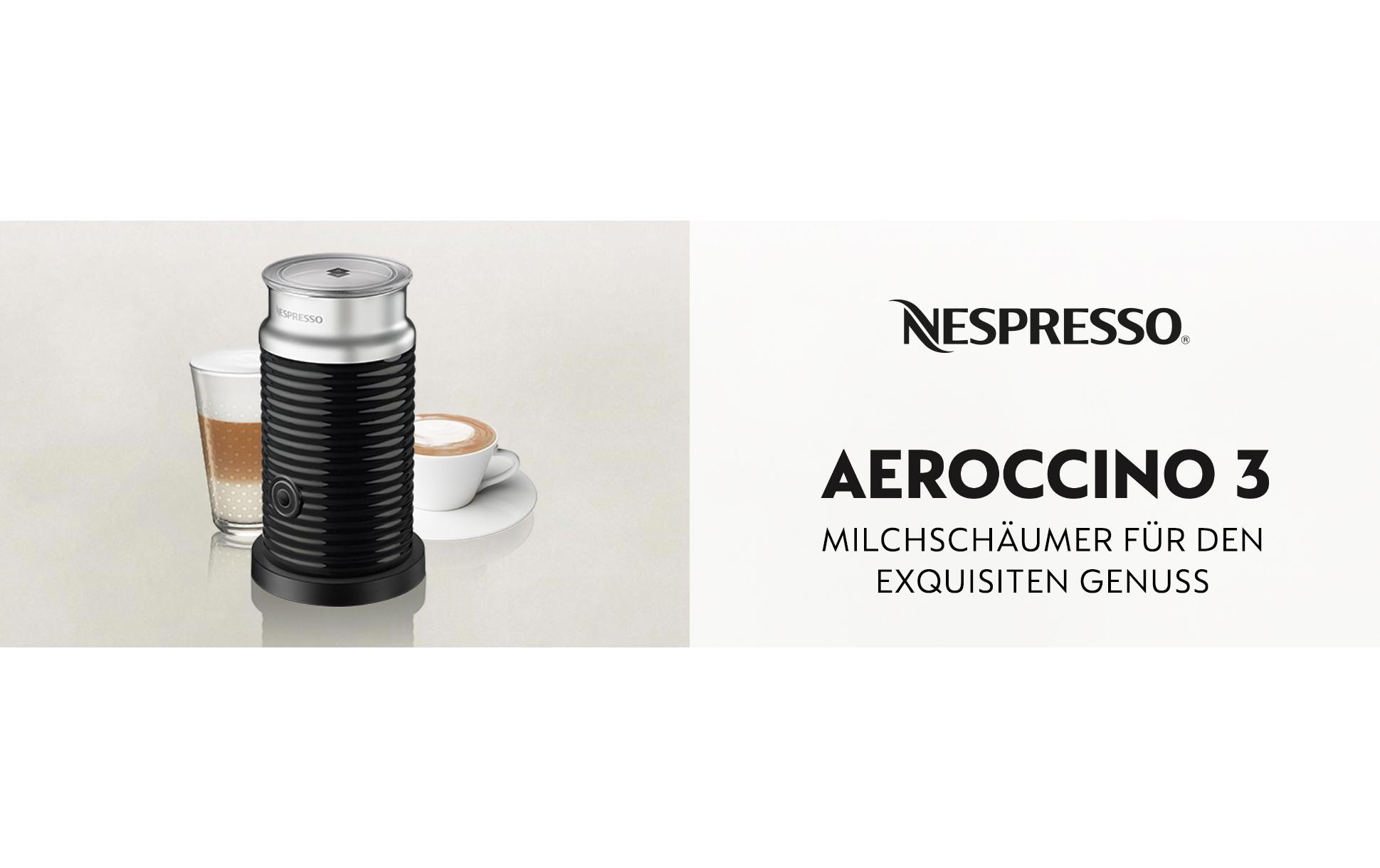 Nestlé Nespresso Milchschäumer Aeroccino 3 Schwarz