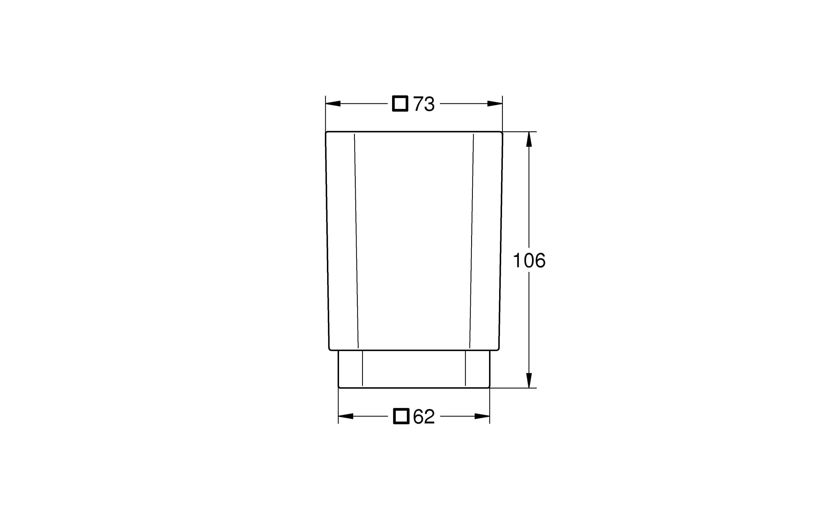 GROHE Zahnputzbecher Selection Cube Weiss matt