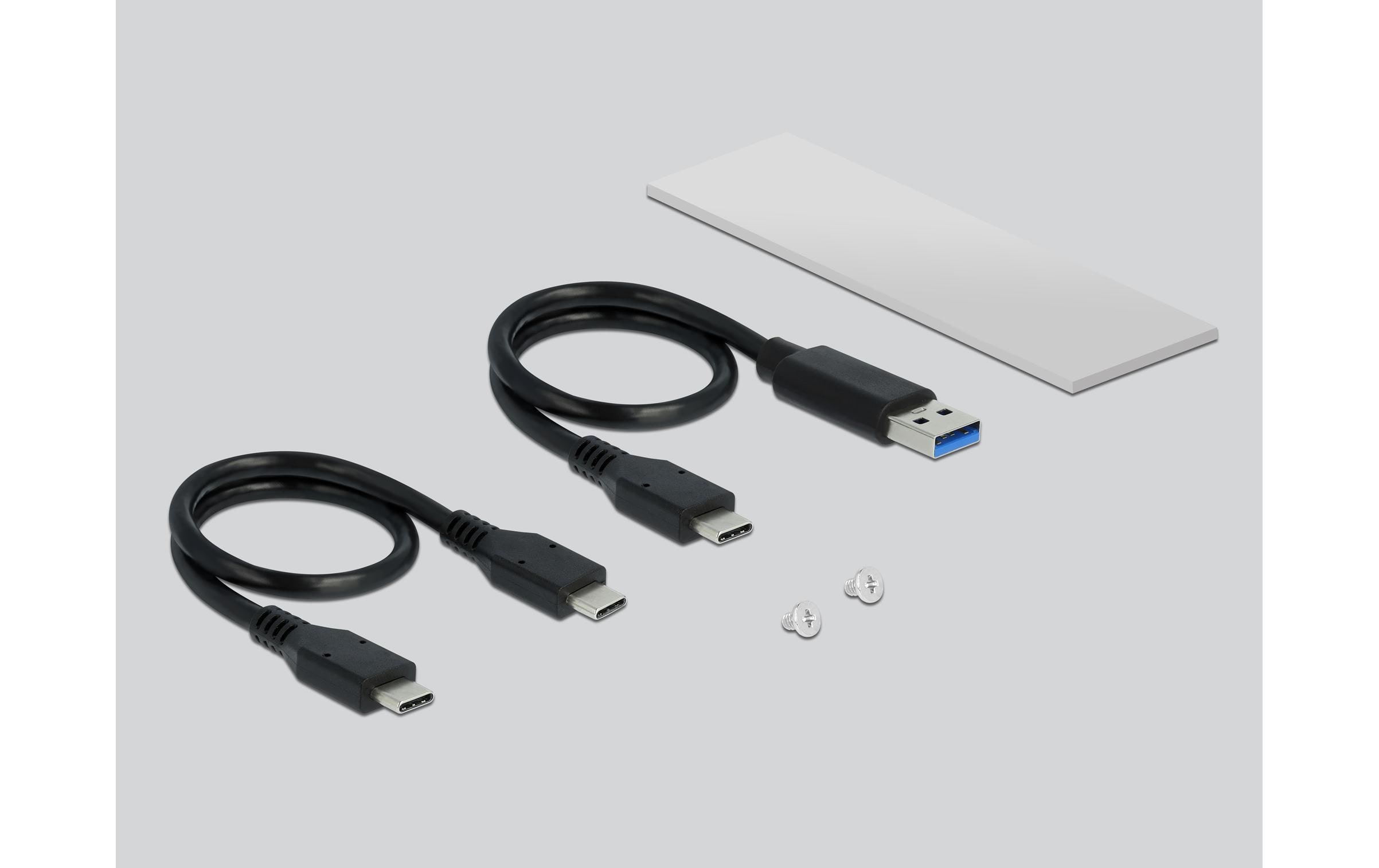 Delock Externes Gehäuse USB-C - M.2 Key-M, NVME Extern