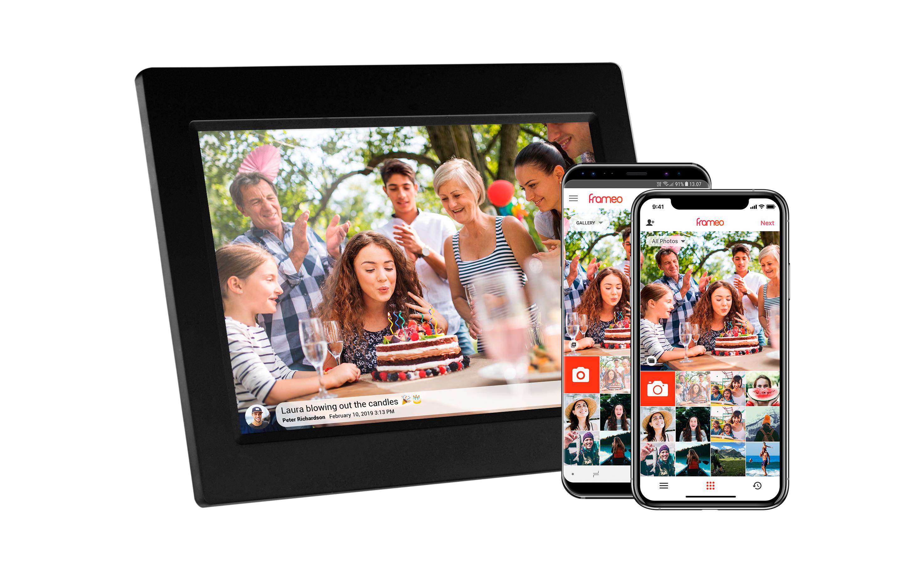 Nixplay Digitaler Bilderrahmen Touch Smart 10.1 Schwarz matt