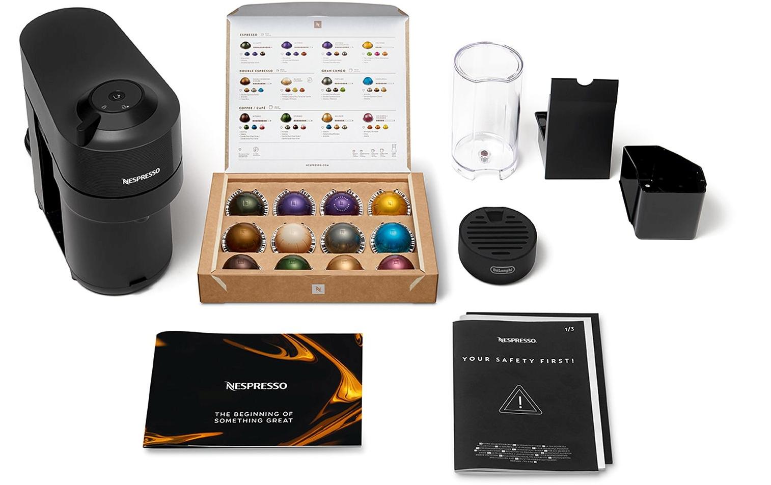 De'Longhi Kaffeemaschine Nespresso Vertuo Pop ENV90.B Liquorice Black