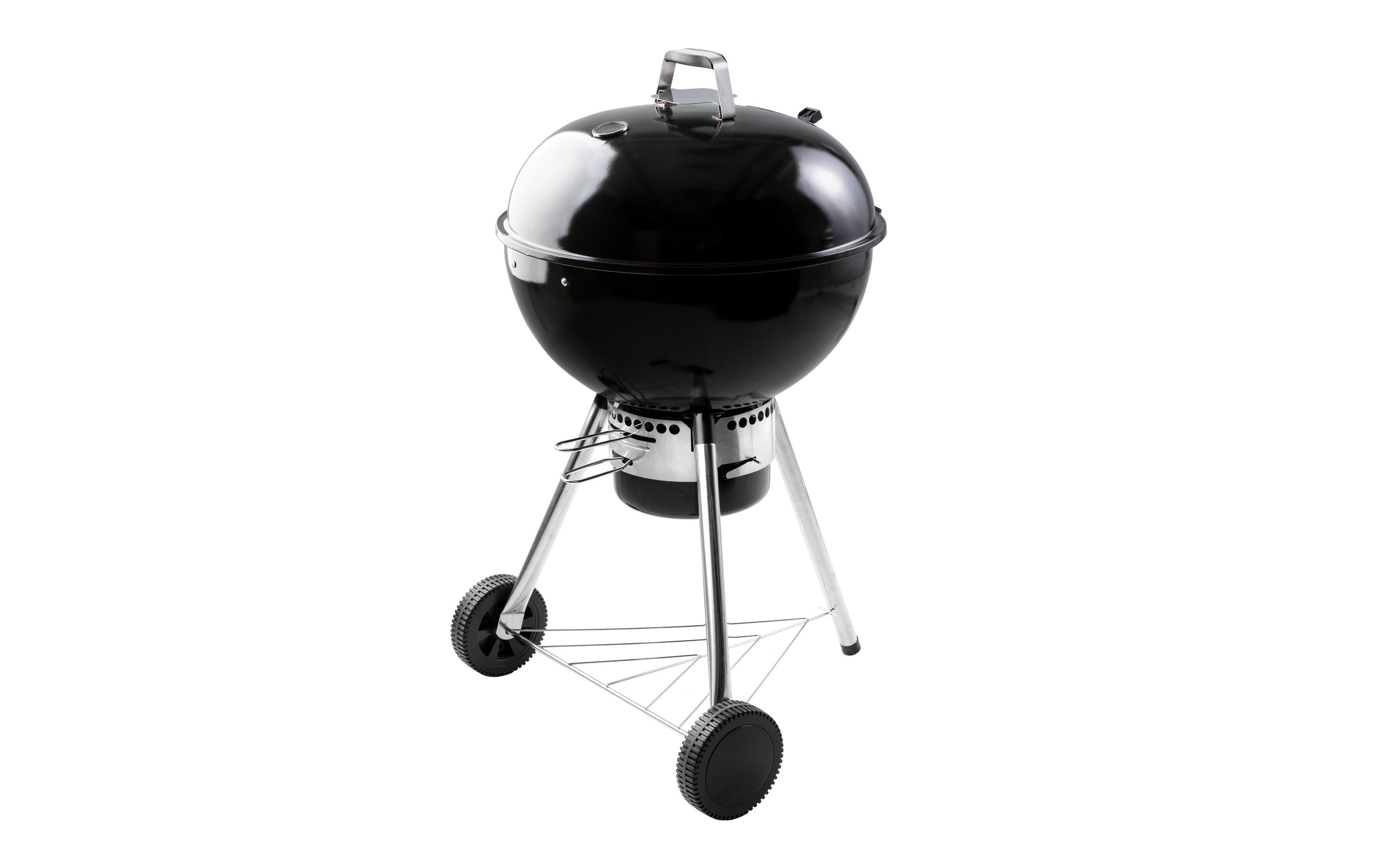 Krafter Holzkohlegrill 54 cm, Schwarz