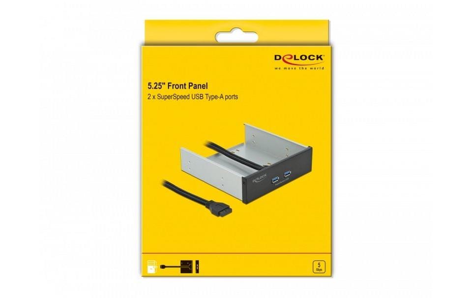 Delock Front Panel 2x USB-A für 5.25-Schacht