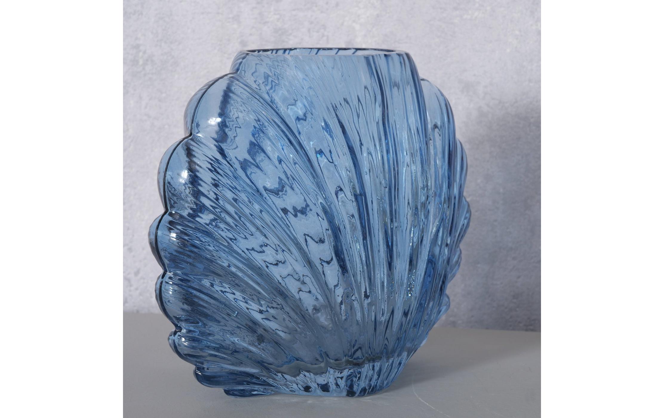 Boltze Vase Shelley 16 cm, Blau