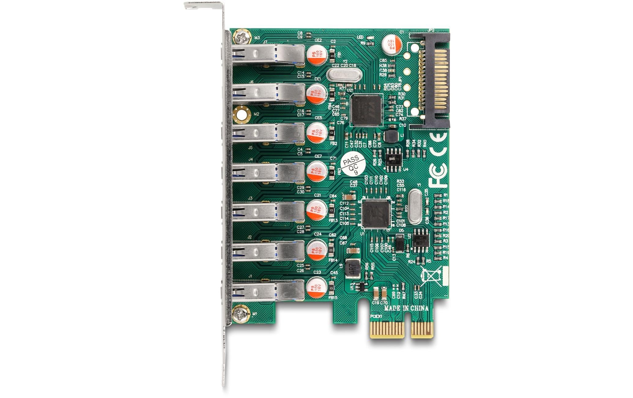 Delock PCI-Express-Karte zu 7x USB A 3.0