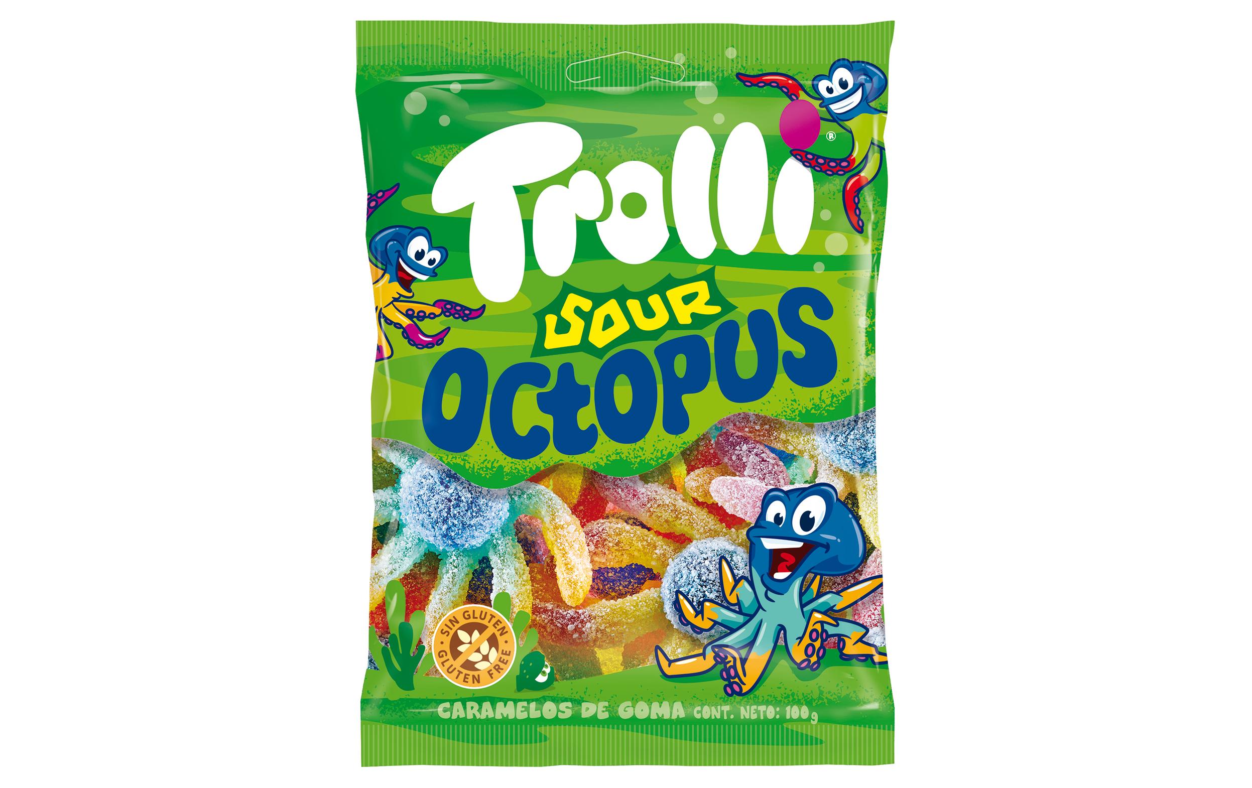 Trolli Gummibonbons Saure Octopus 100 g