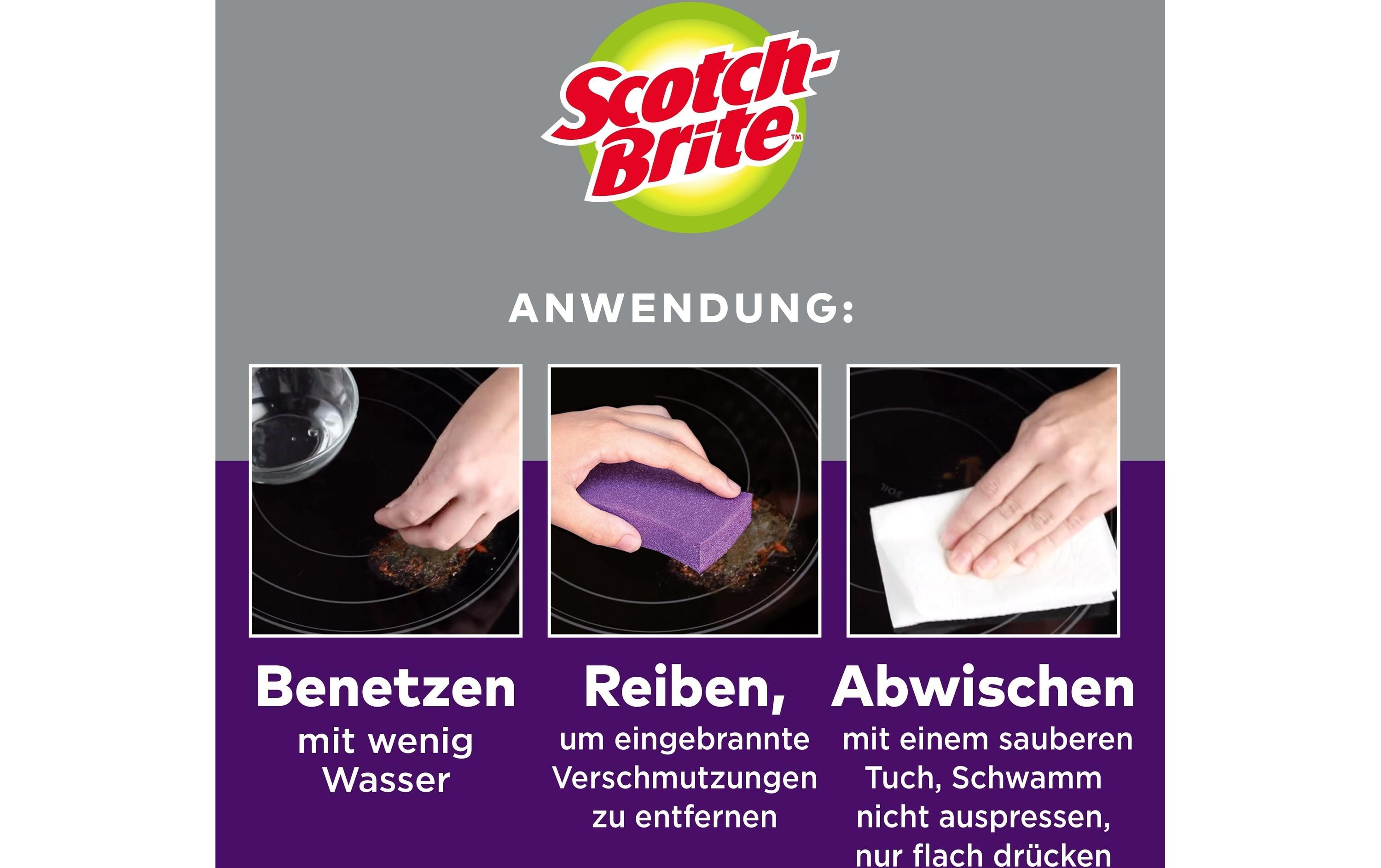 Scotch-Brite Schwamm 3M Scotch-Brite Glaskeramik 3 Stück