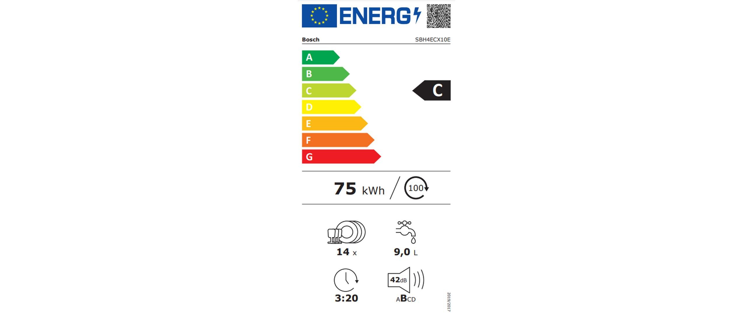 Bosch Einbaugeschirrspüler SBH4ECX10E