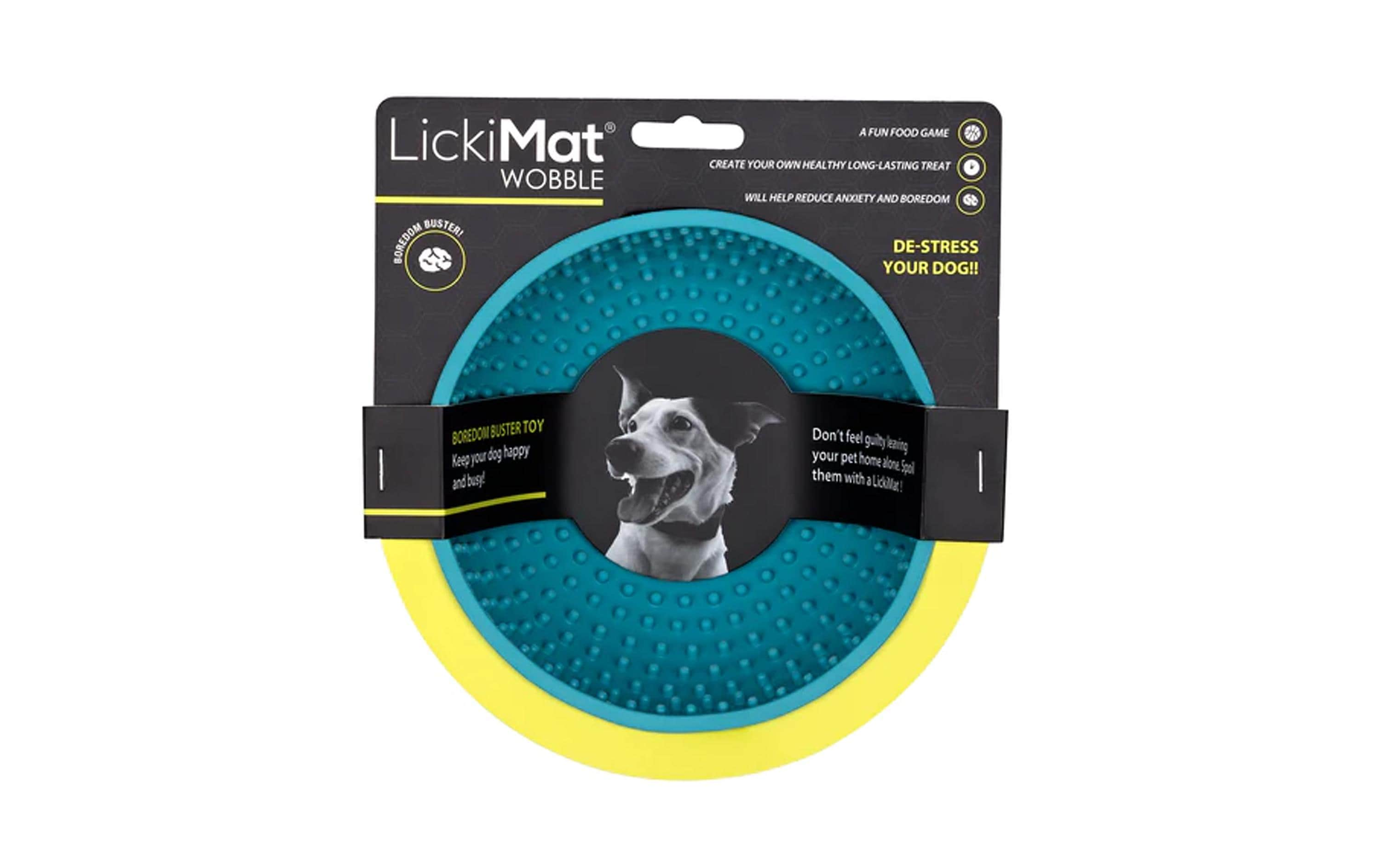 LickiMat Futtermatte Dog Wobble, 17 x 17 cm, Türkis