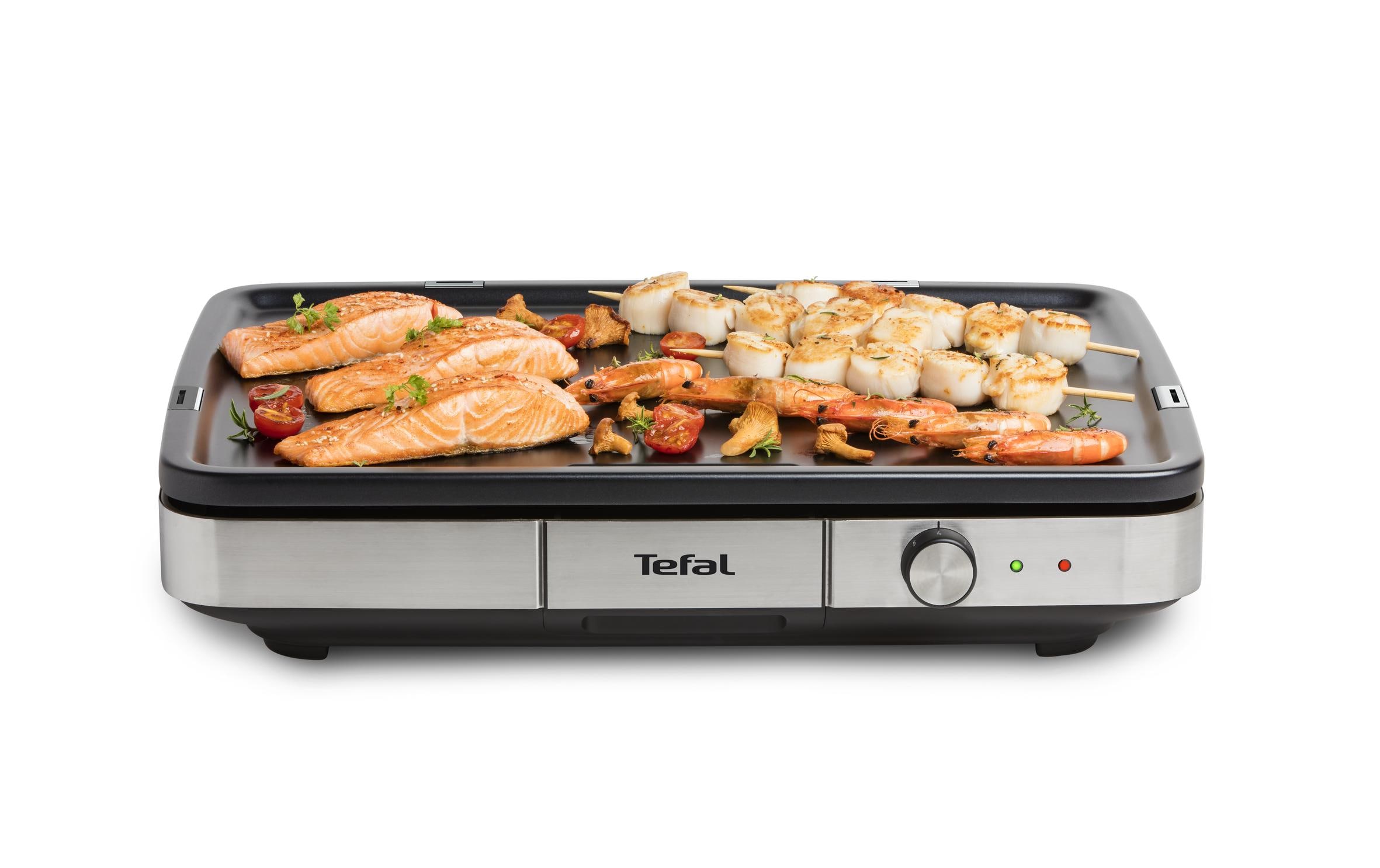 Tefal Tischgrill Maxi Plancha Schwarz/Silber