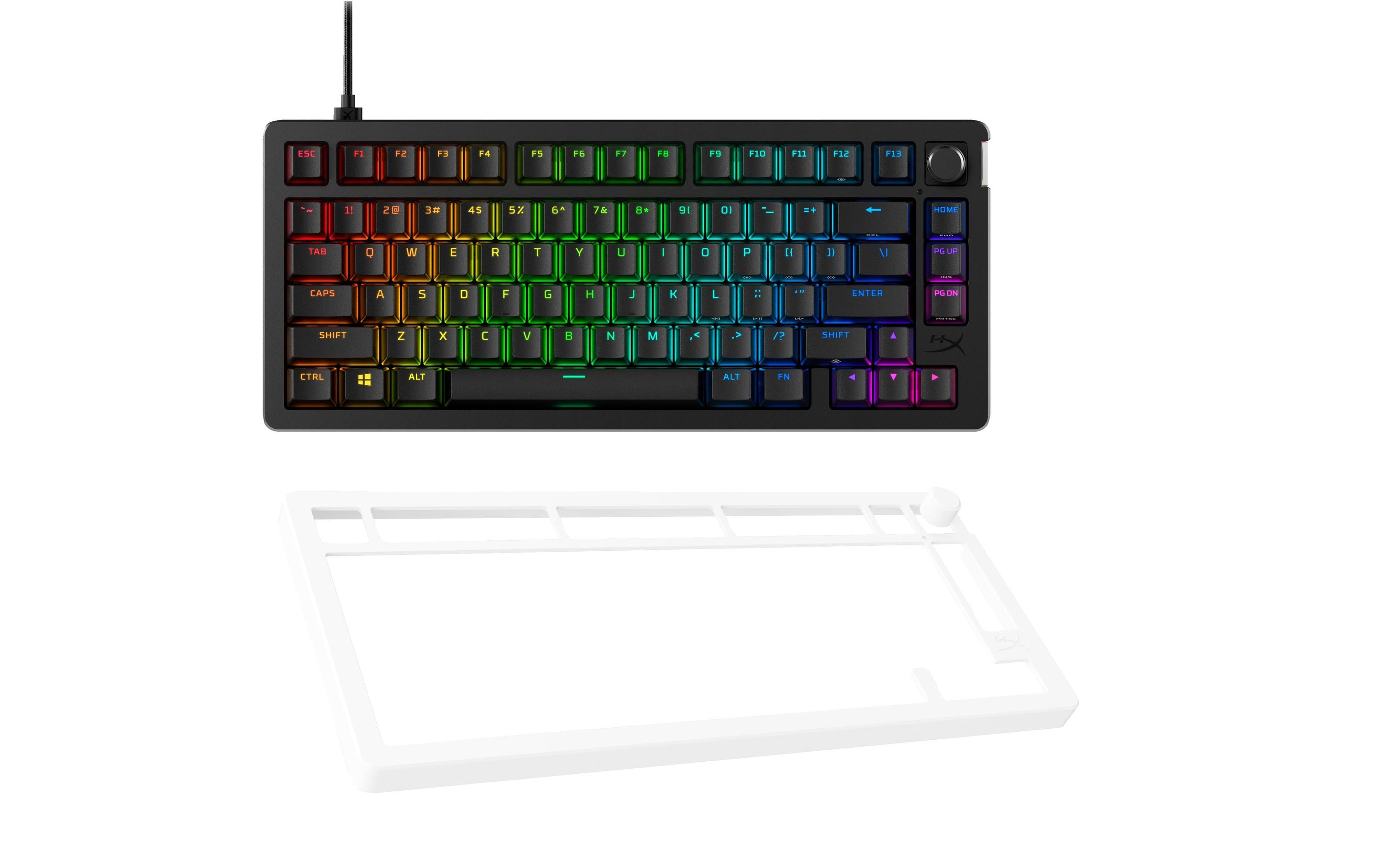 HyperX Gaming-Tastatur Alloy Rise 75 + Top Plate weiss