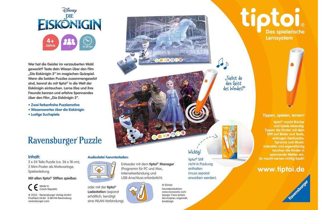 tiptoi Puzzle Disney: Die Eiskönigin