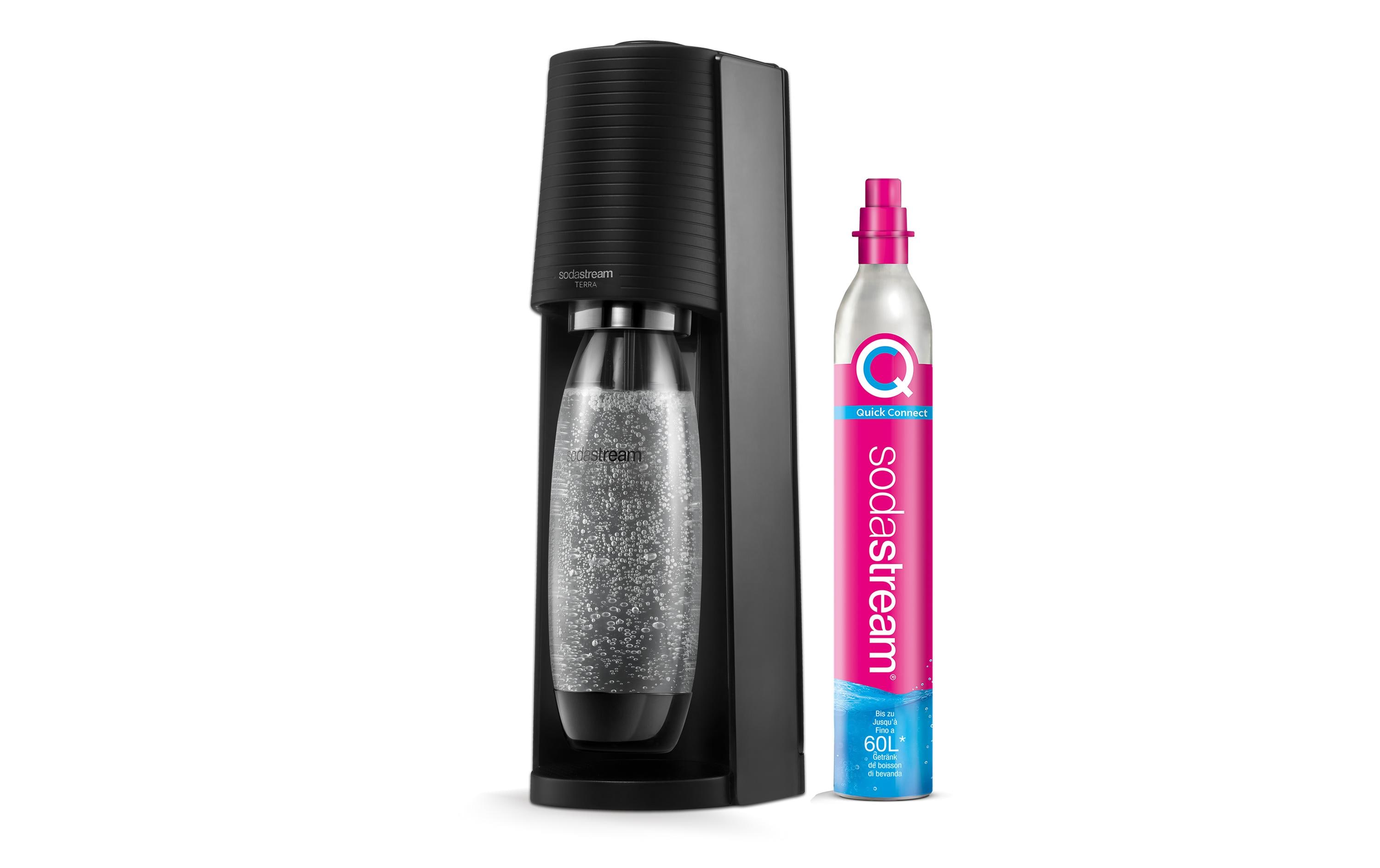 Sodastream Wassersprudler Terra Schwarz, Megapack