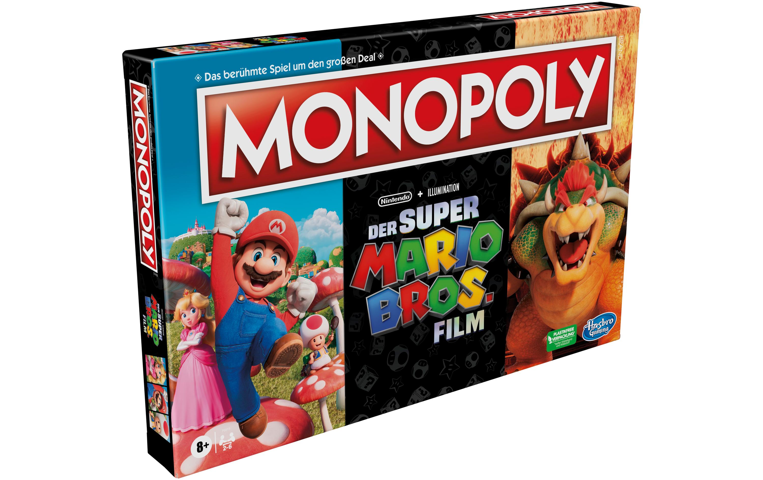 Hasbro Gaming Familienspiel Monopoly Super Mario Bros. Film Edition