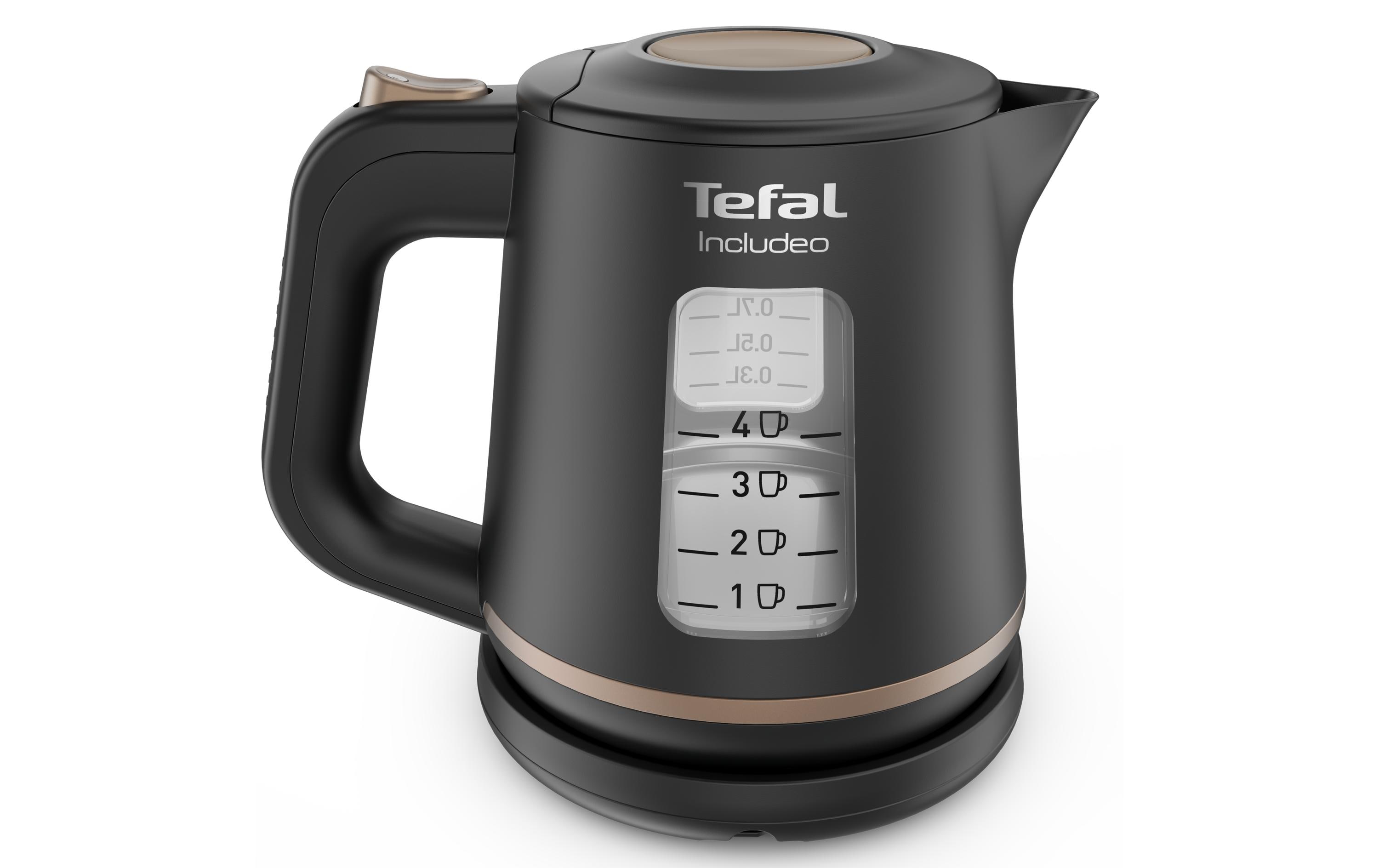 Tefal Wasserkocher Includeo KI5338 1 l, Schwarz