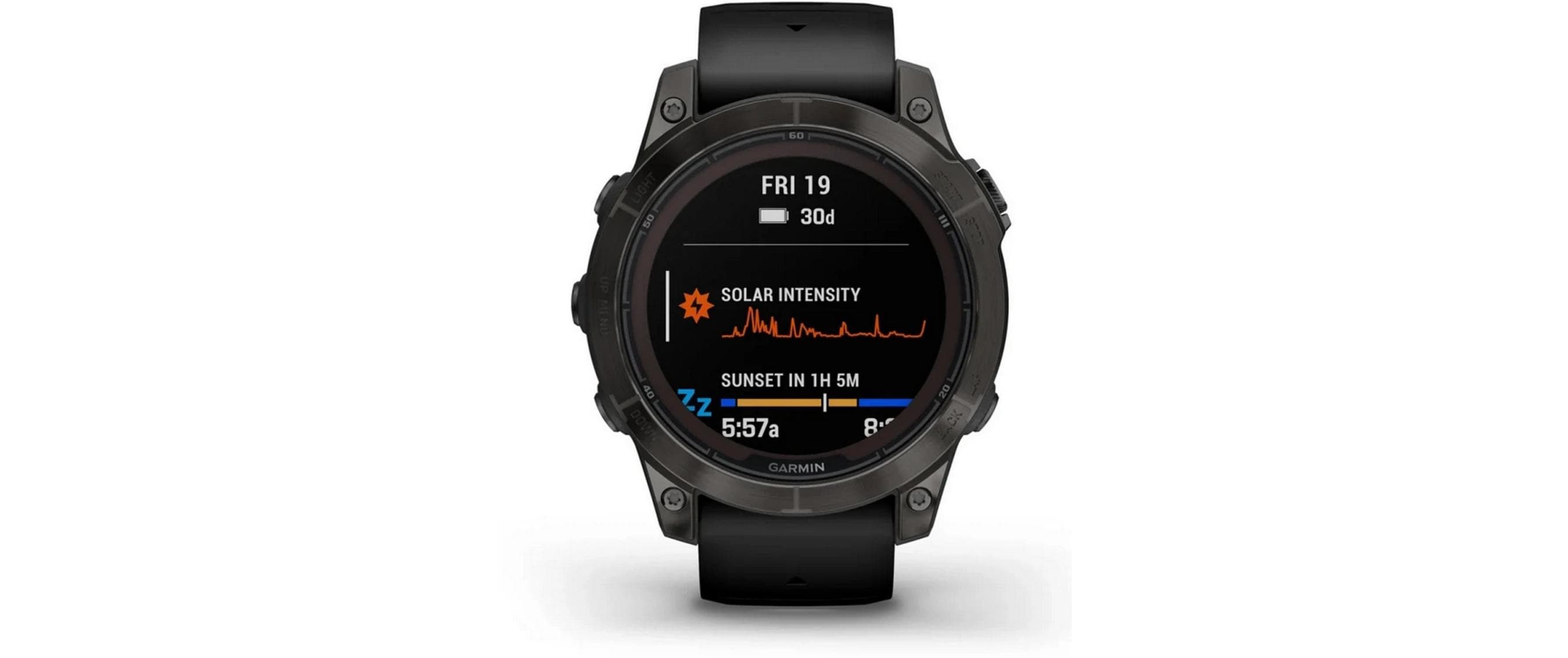 GARMIN Sportuhr Fenix 7 Pro Sapphire Solar Edition Anthrazit